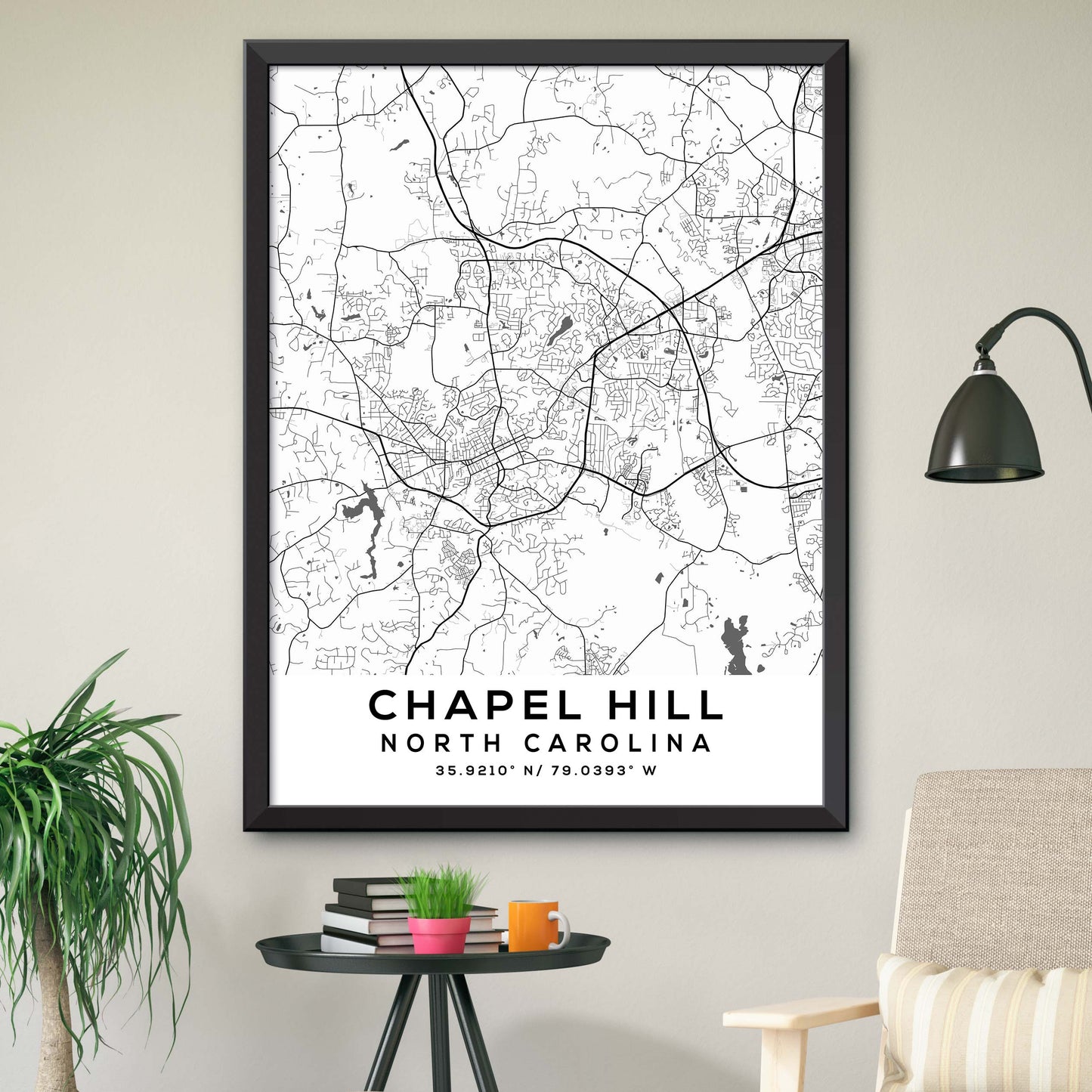 Chapel-Hill,North-Carolina Map Print
