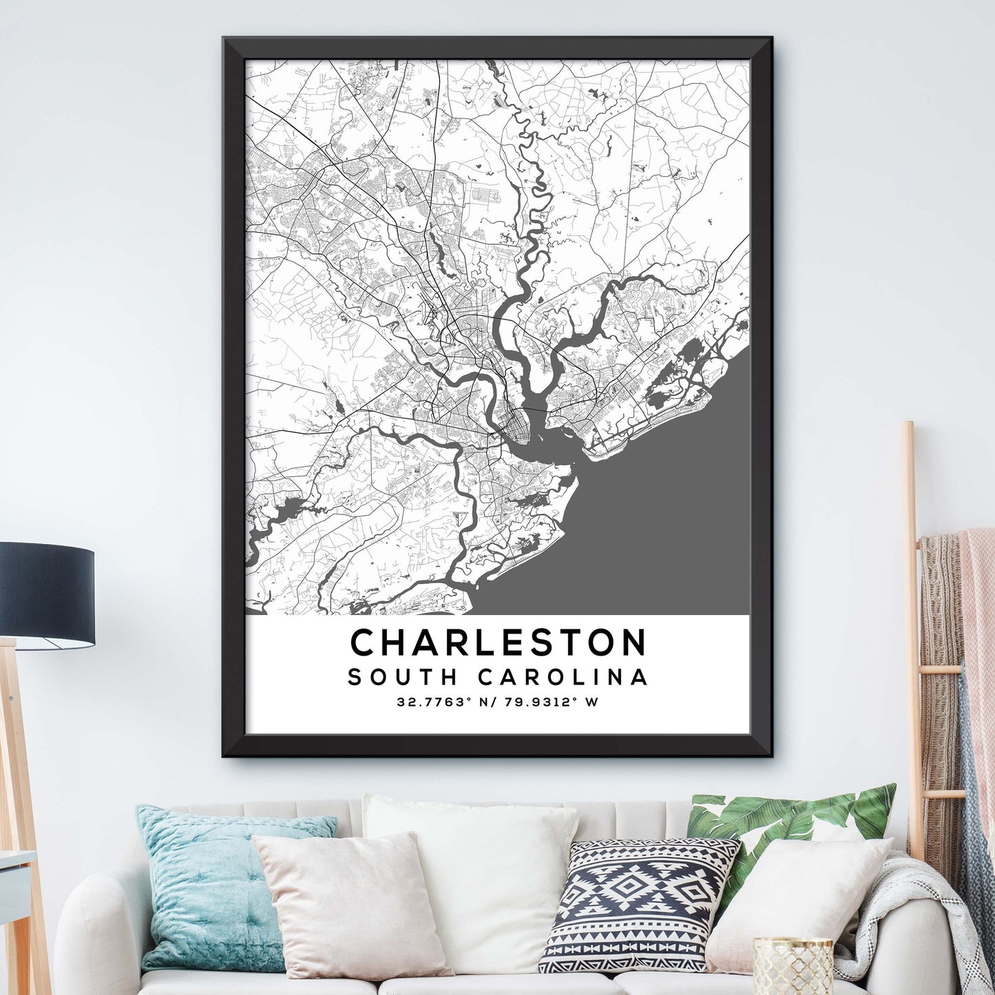 Charleston, South-Carolina Map Print