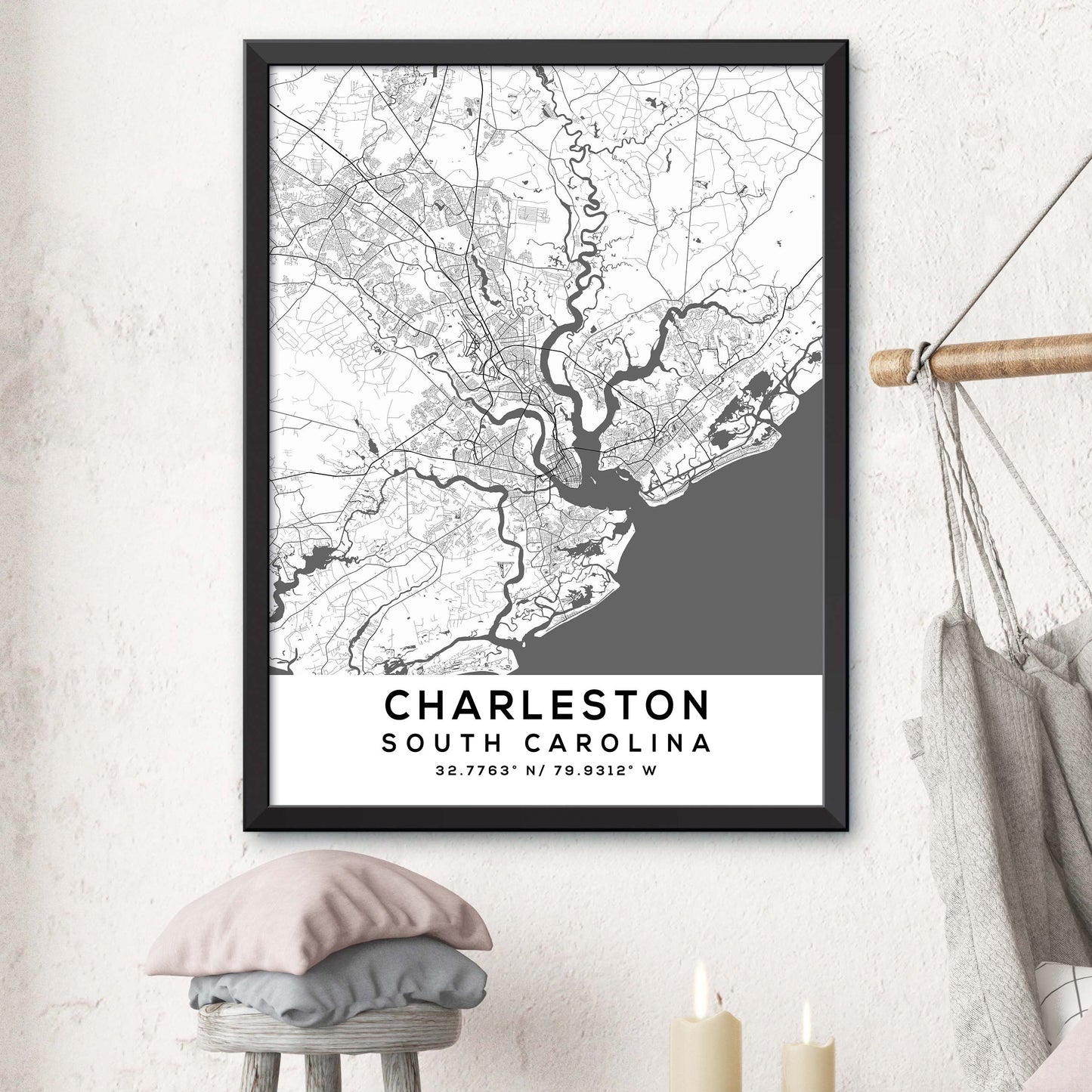 Charleston, South-Carolina Map Print