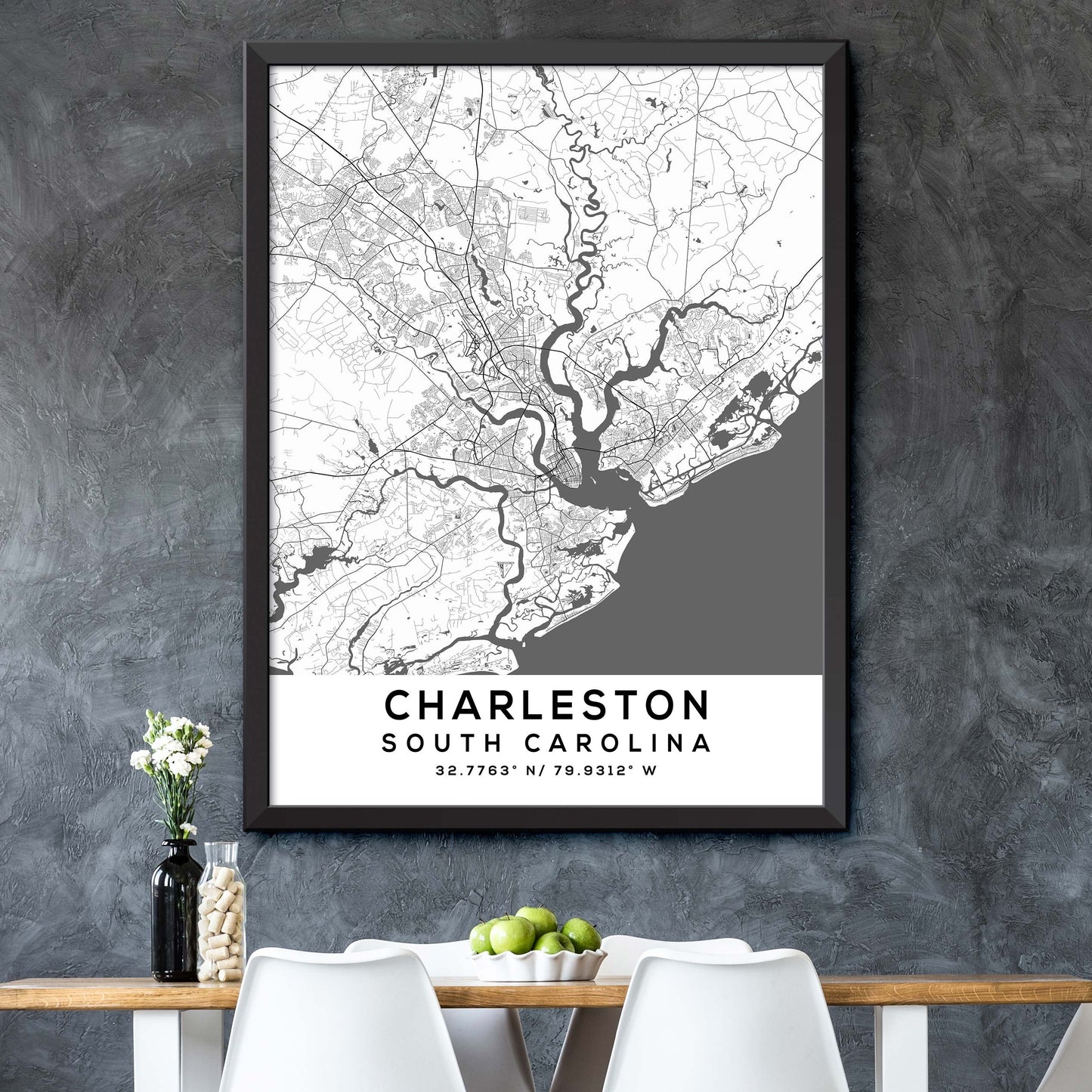 Charleston, South-Carolina Map Print