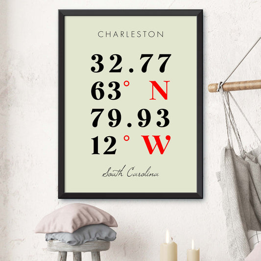 Charleston Coordinate Map