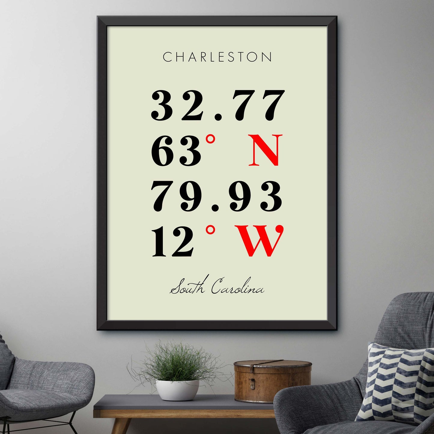 Charleston Coordinate Map