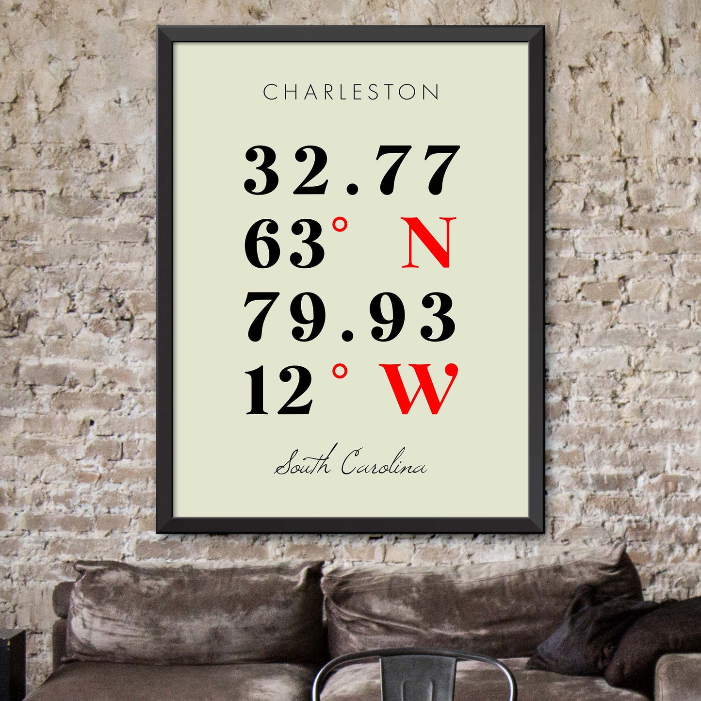 Charleston Coordinate Map