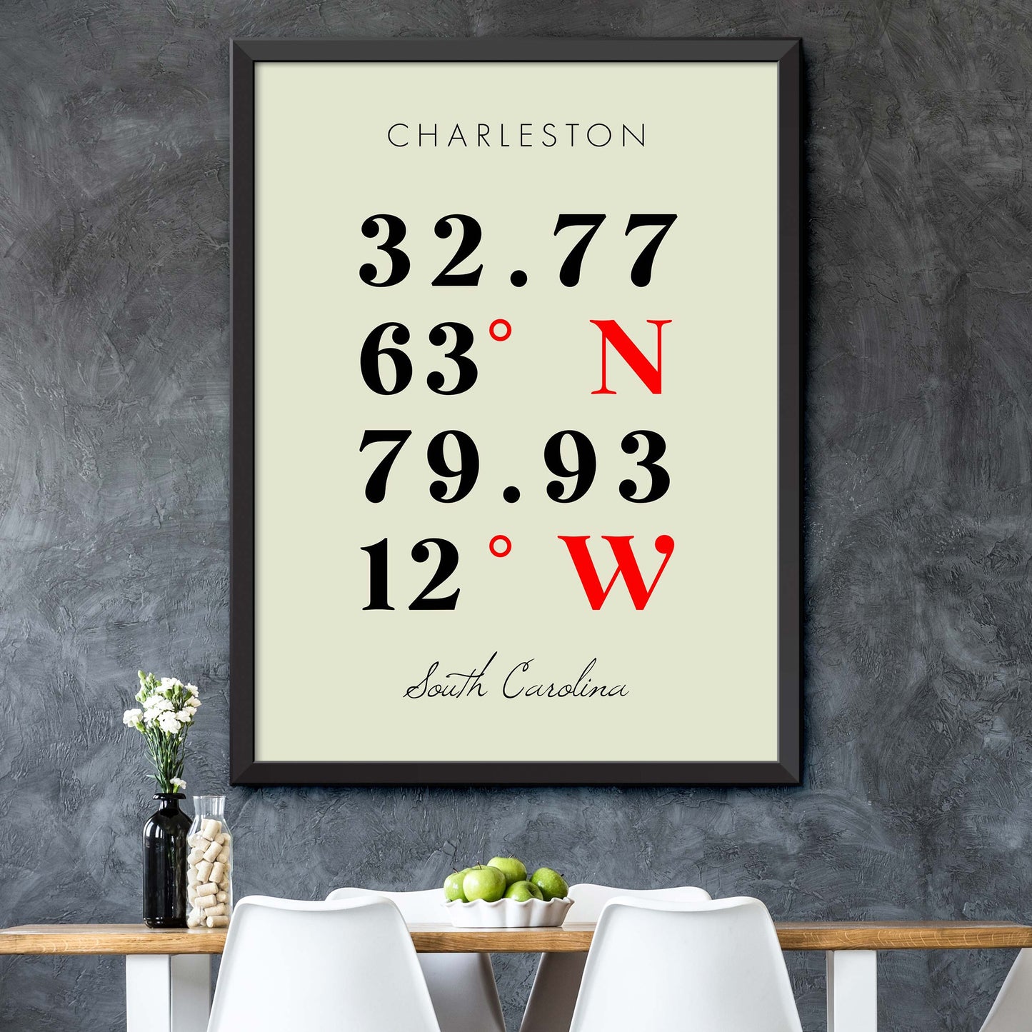 Charleston Coordinate Map