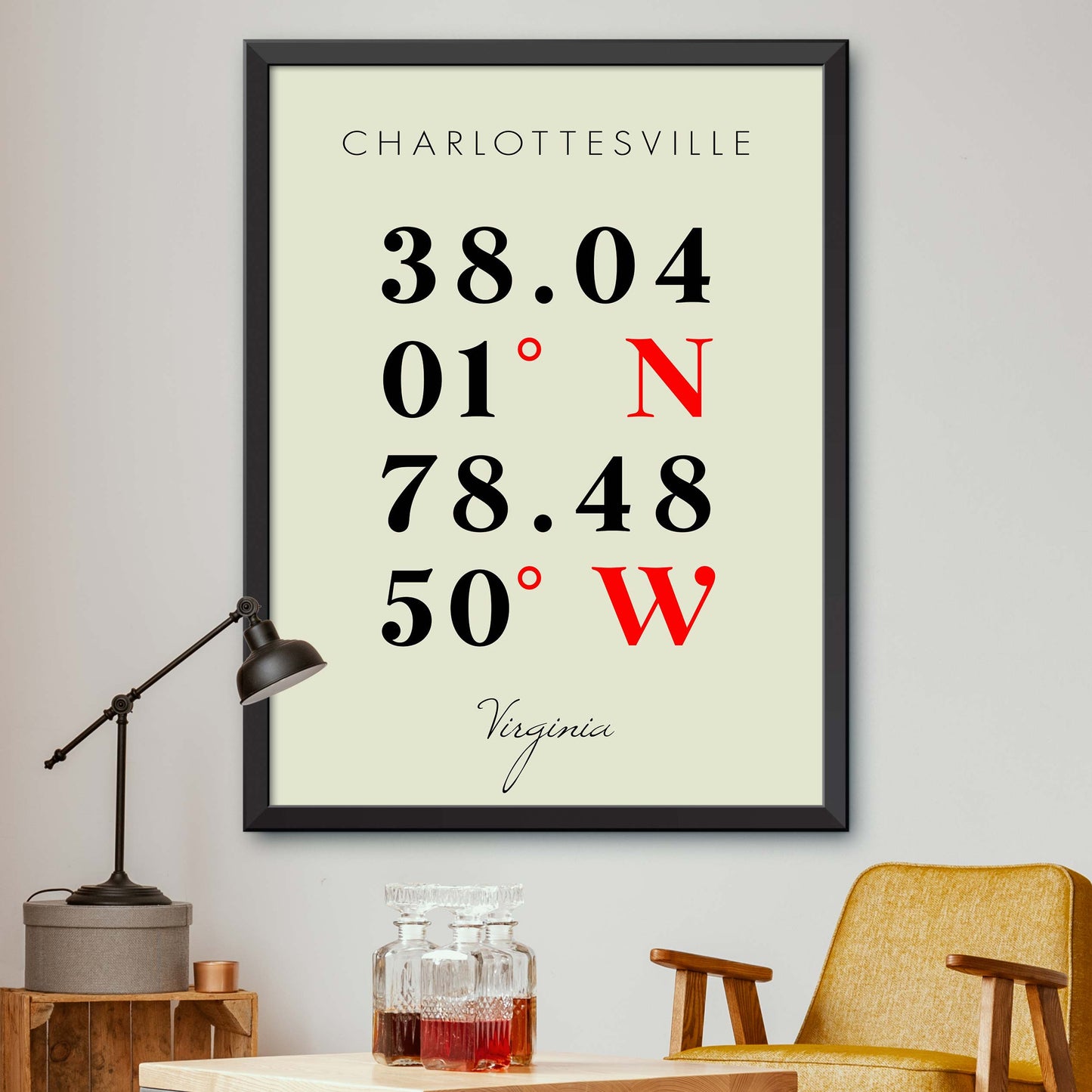 Charlottesville Coordinate Map