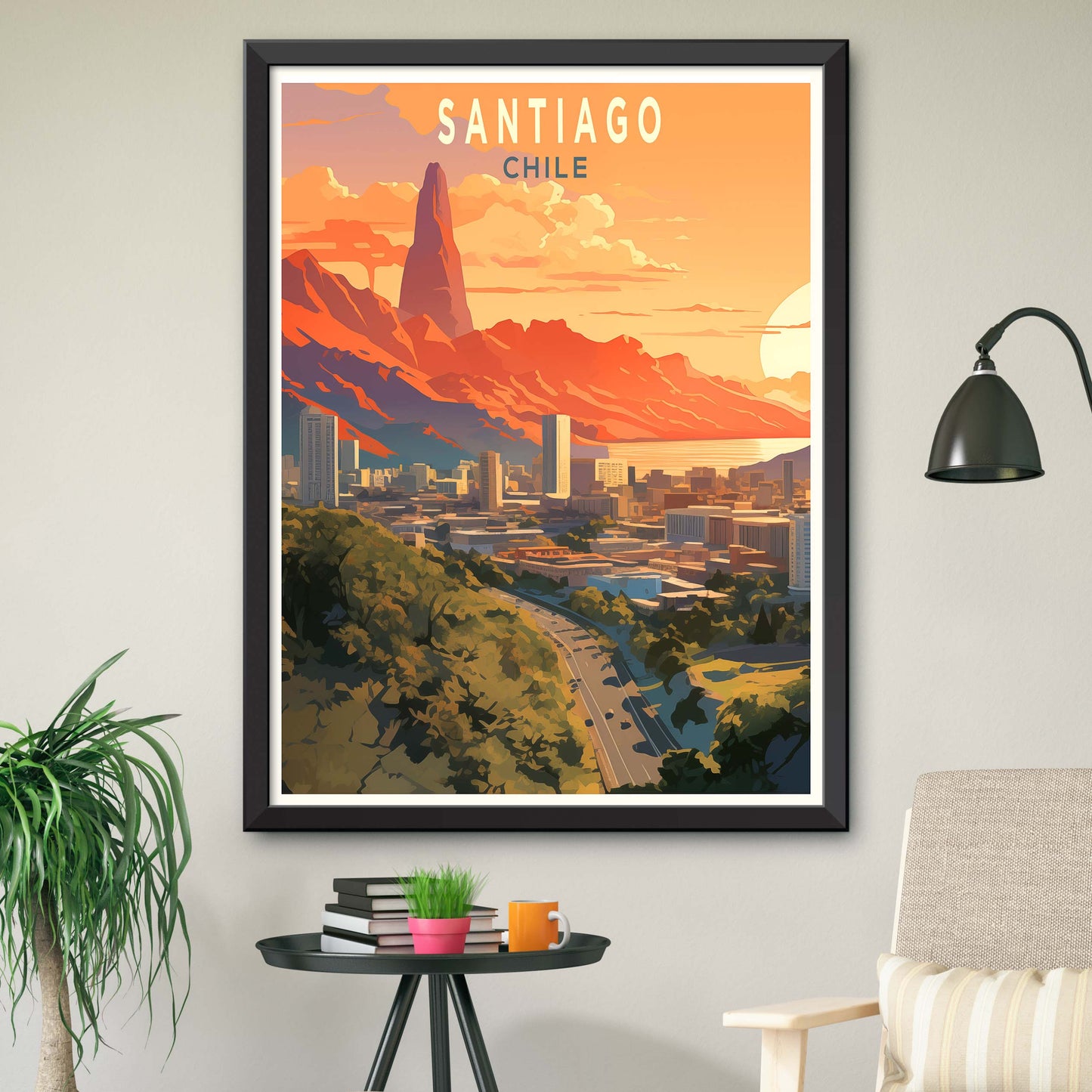 Santiago Travel Print