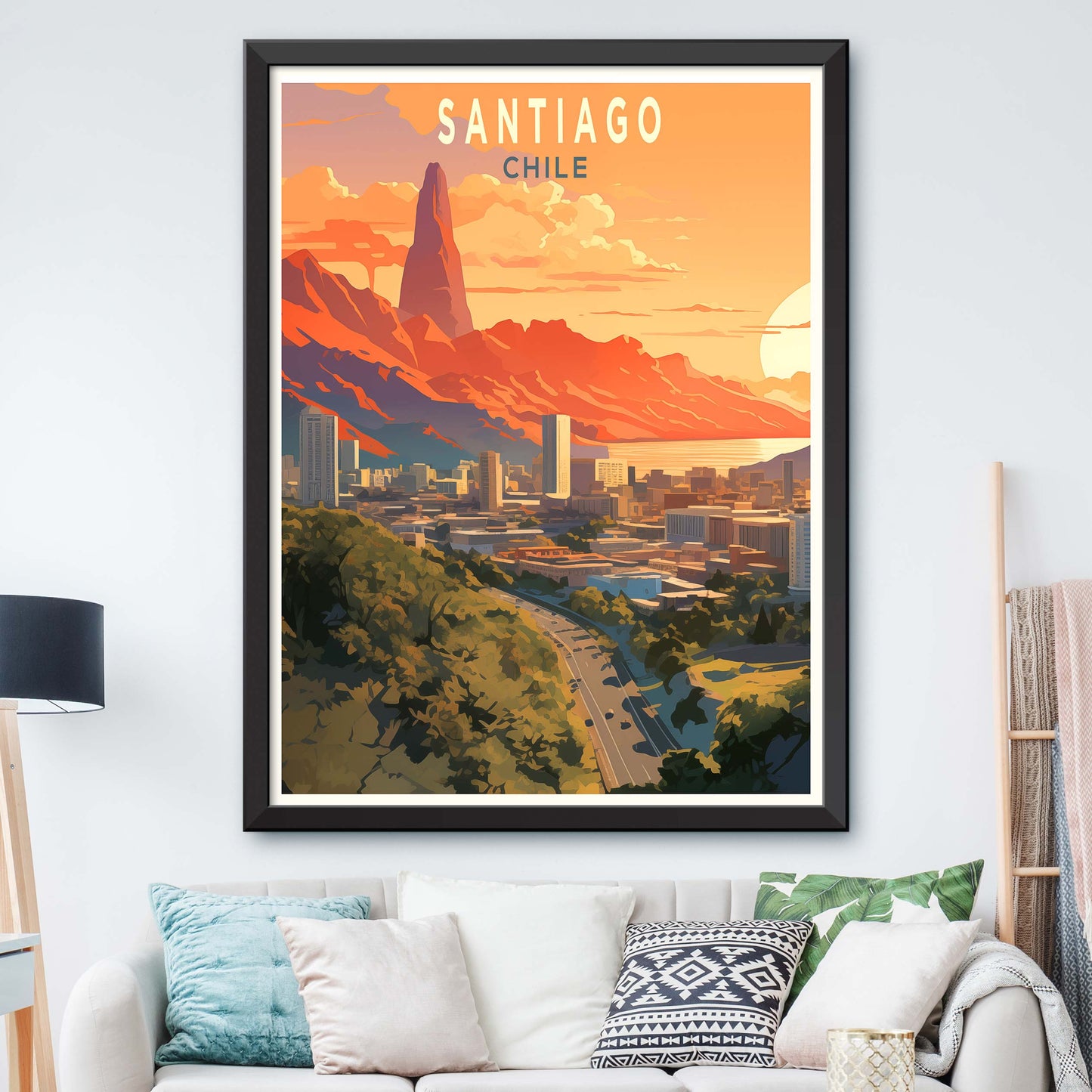 Santiago Travel Print