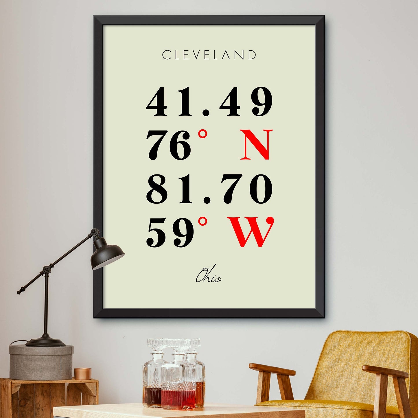 Cleveland Coordinate Map