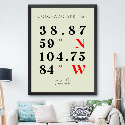 Colorado-Springs Coordinate Map