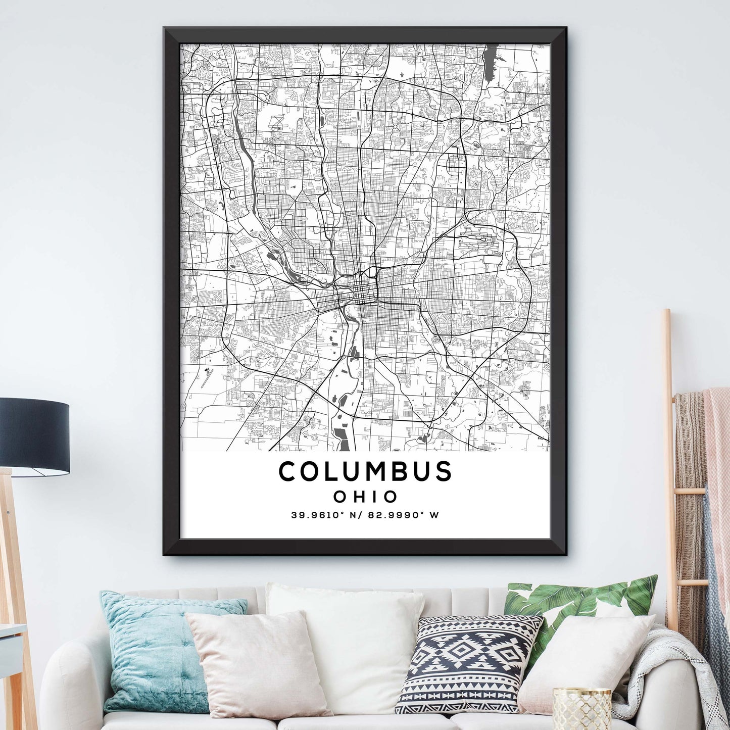 Columbus,Ohio Map Print