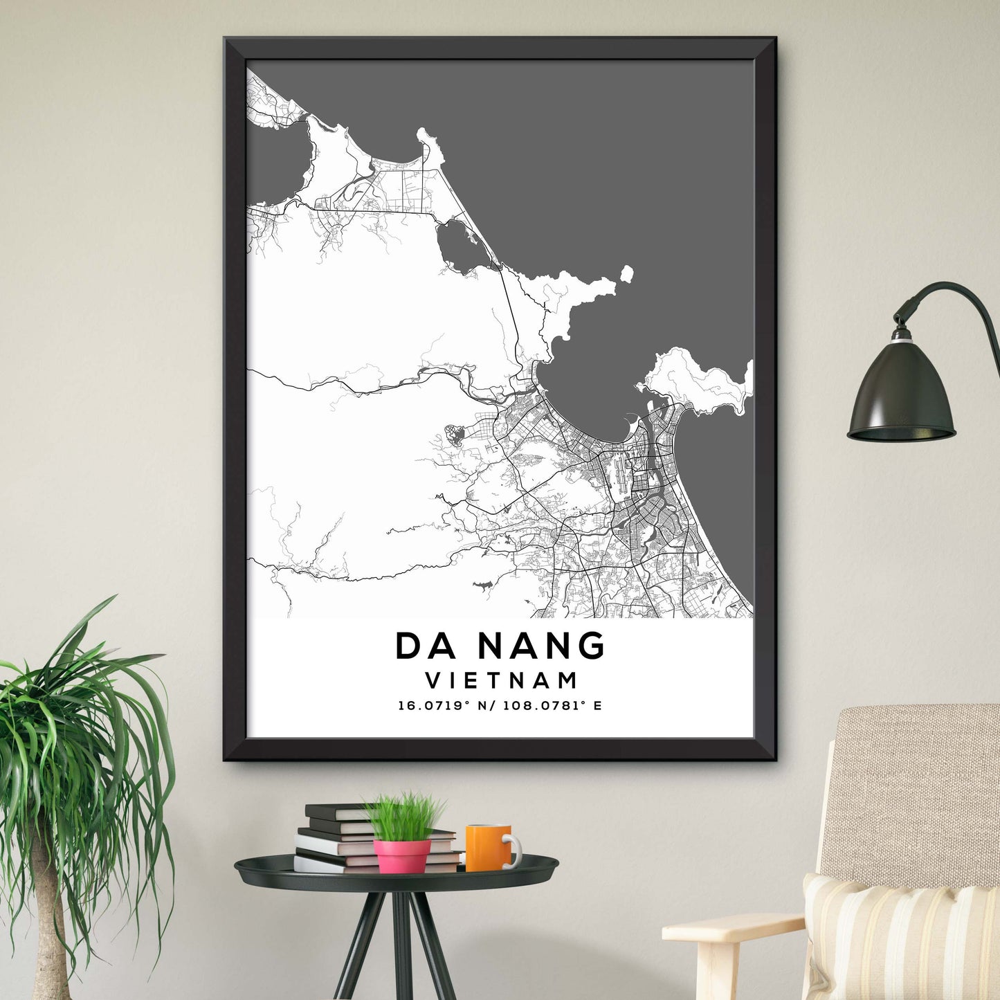 Da-Nang,Vietnam Map Print