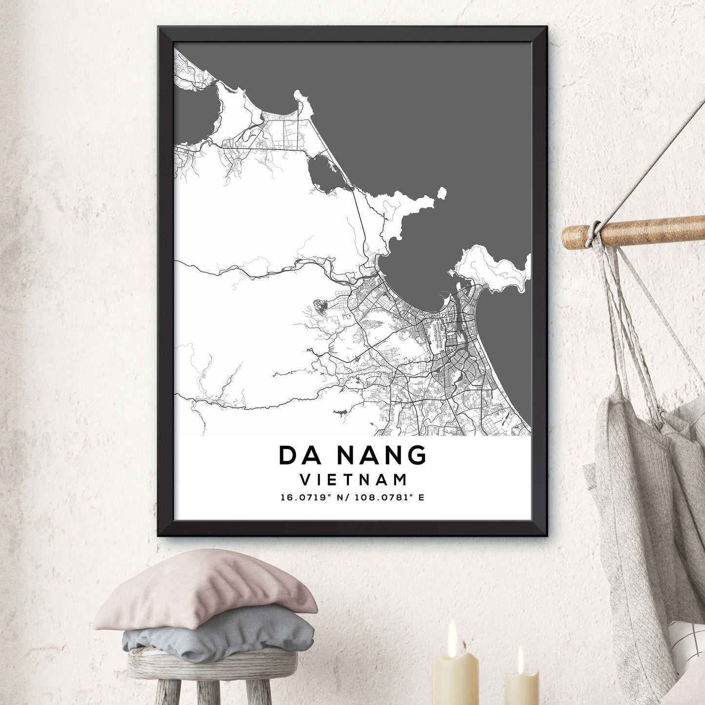 Da-Nang,Vietnam Map Print