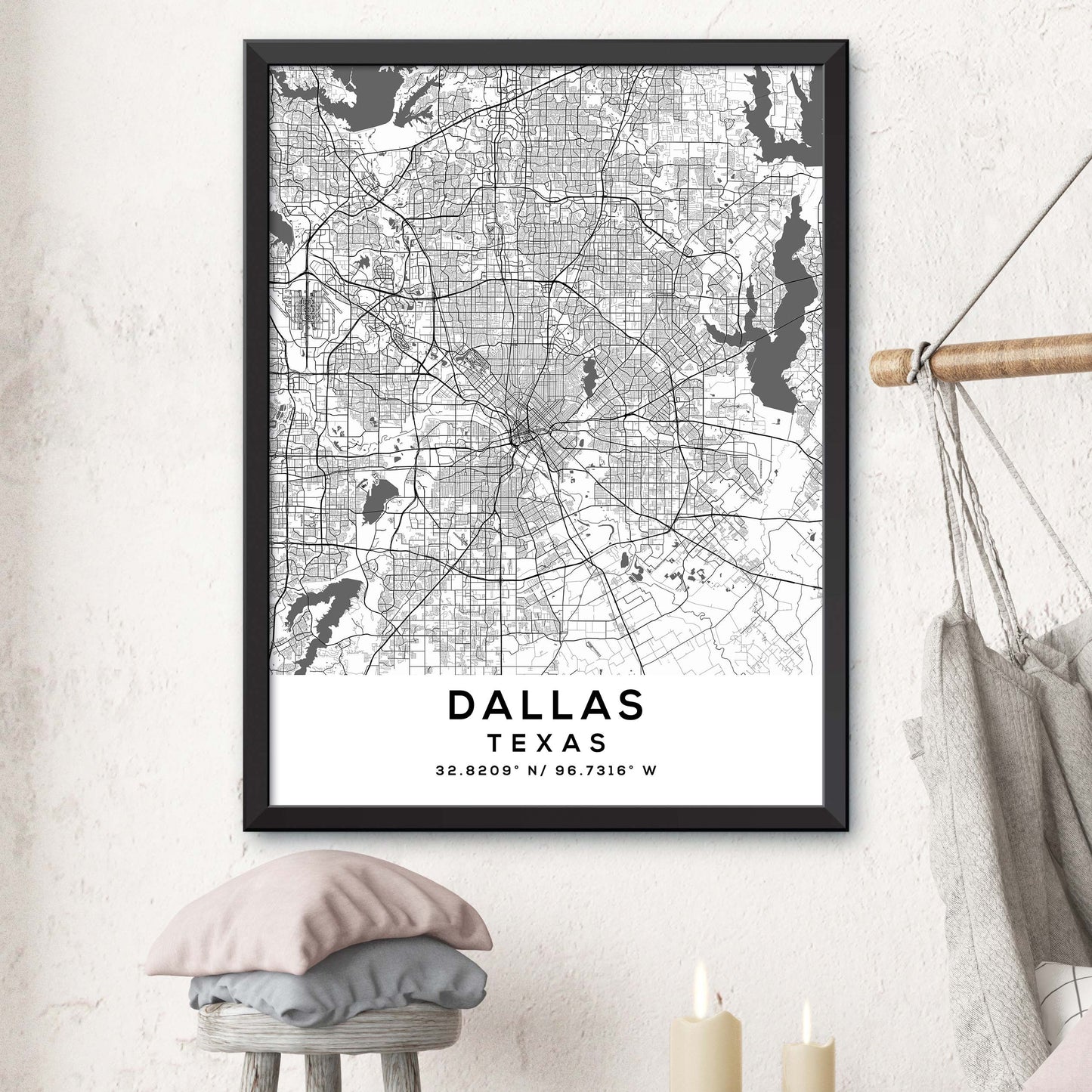 Dallas,Texas Map Print