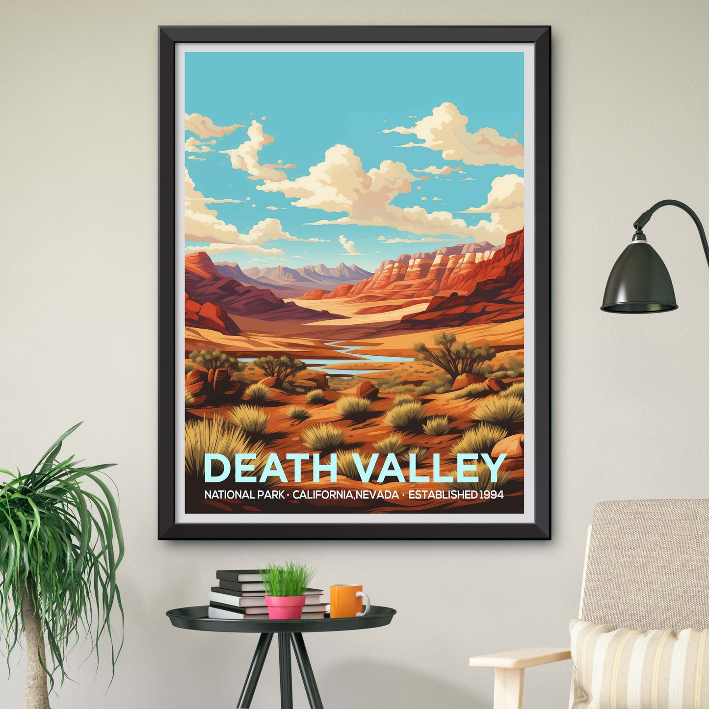 Death Valley National Park Print Poster , Death Valley Travel gift