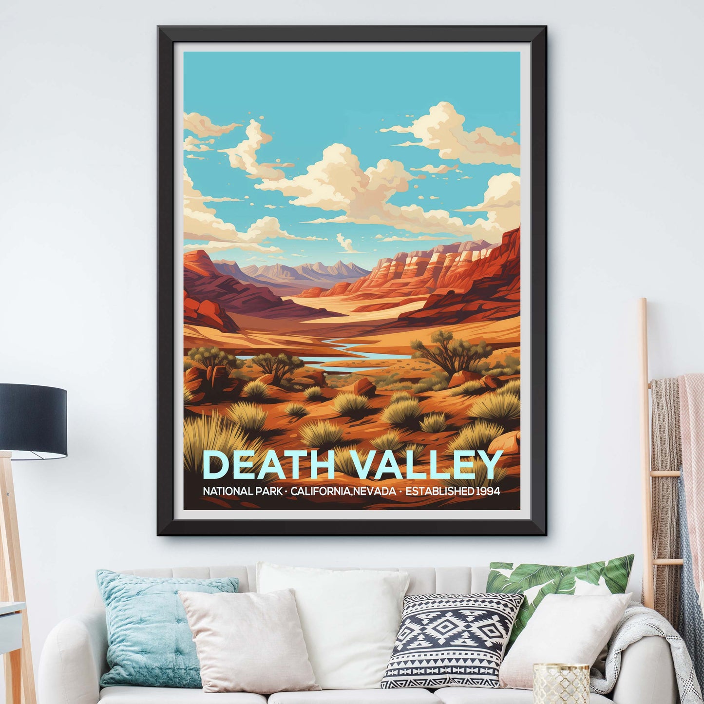 Death Valley National Park Print Poster , Death Valley Travel gift