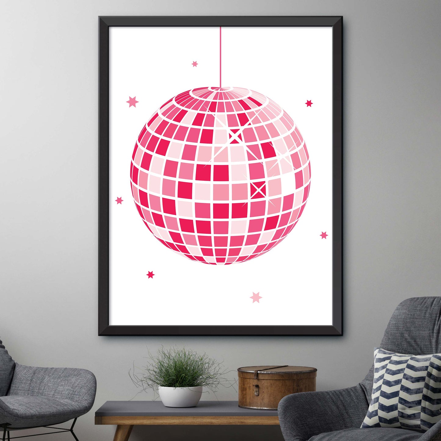 Pink Disco Print