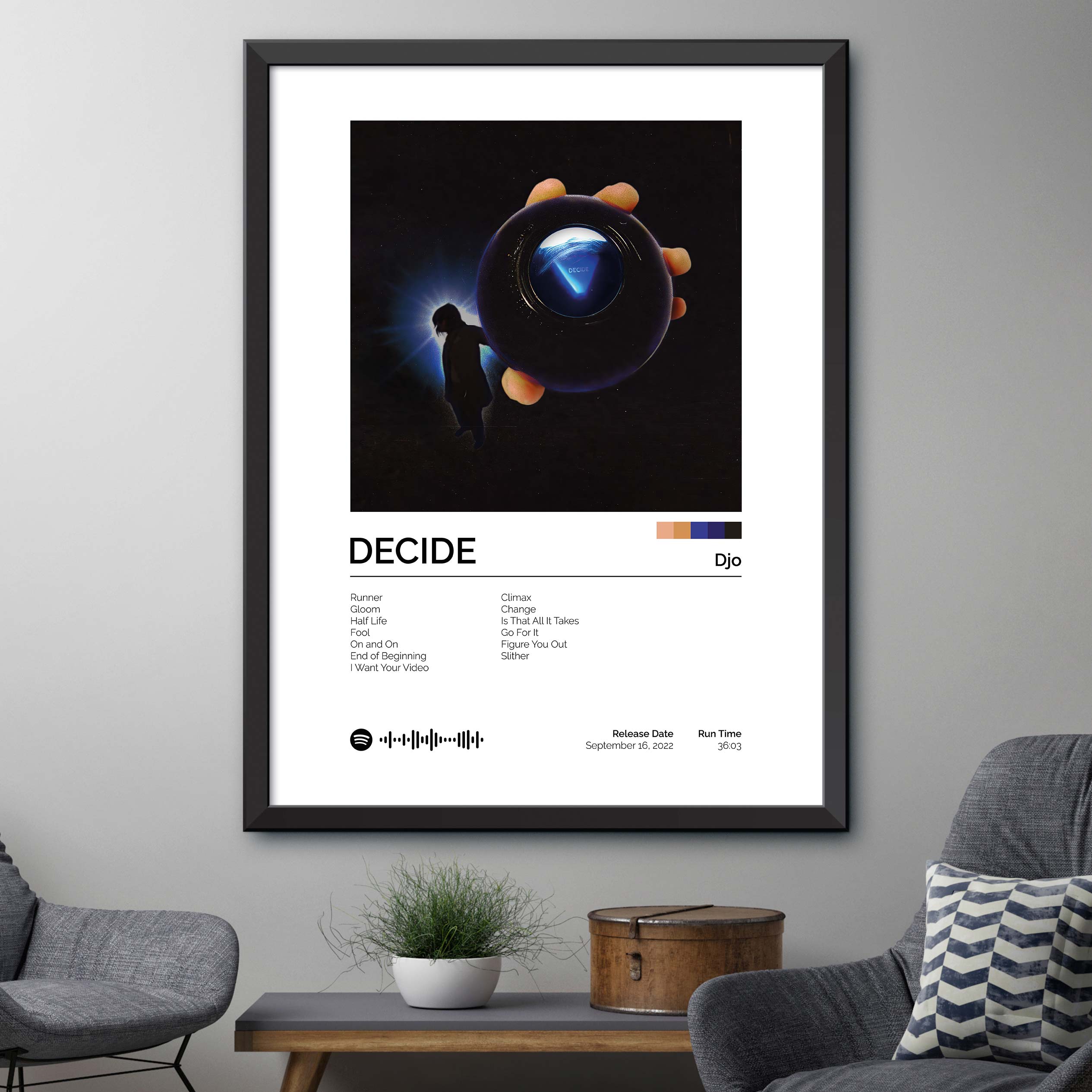 Djo Cd Djo - DECIDE Album Cover Print – Dormfuly