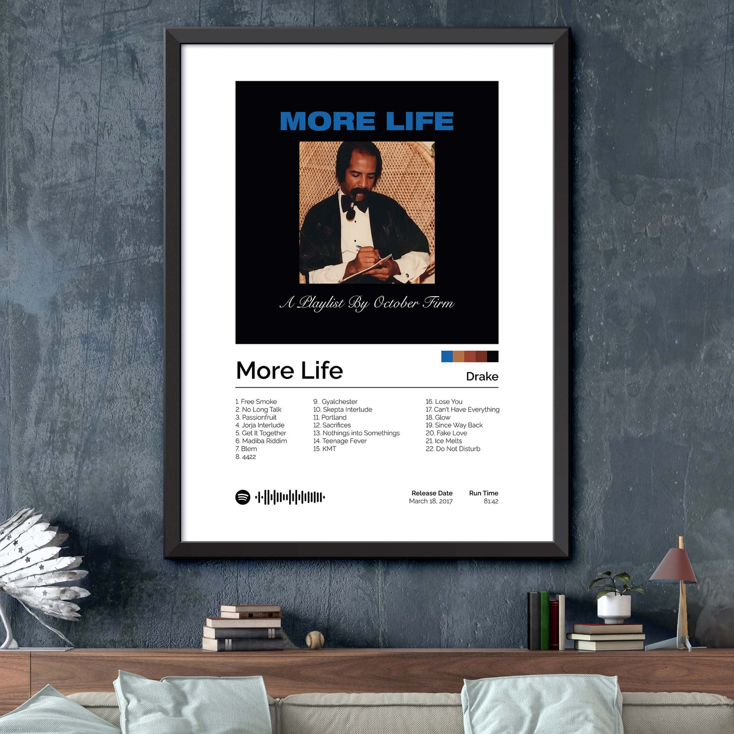 Drake - More Life Album Cover Print