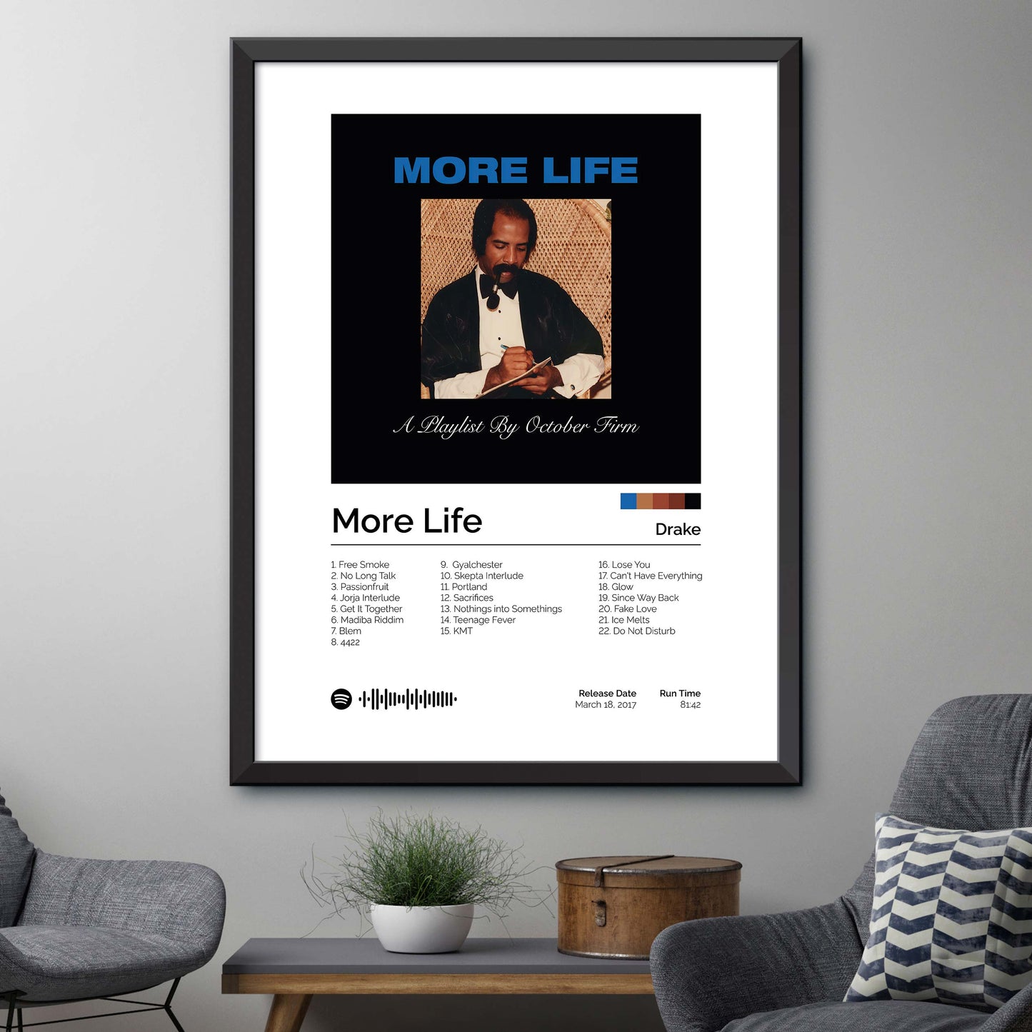 Drake - More Life Album Cover Print