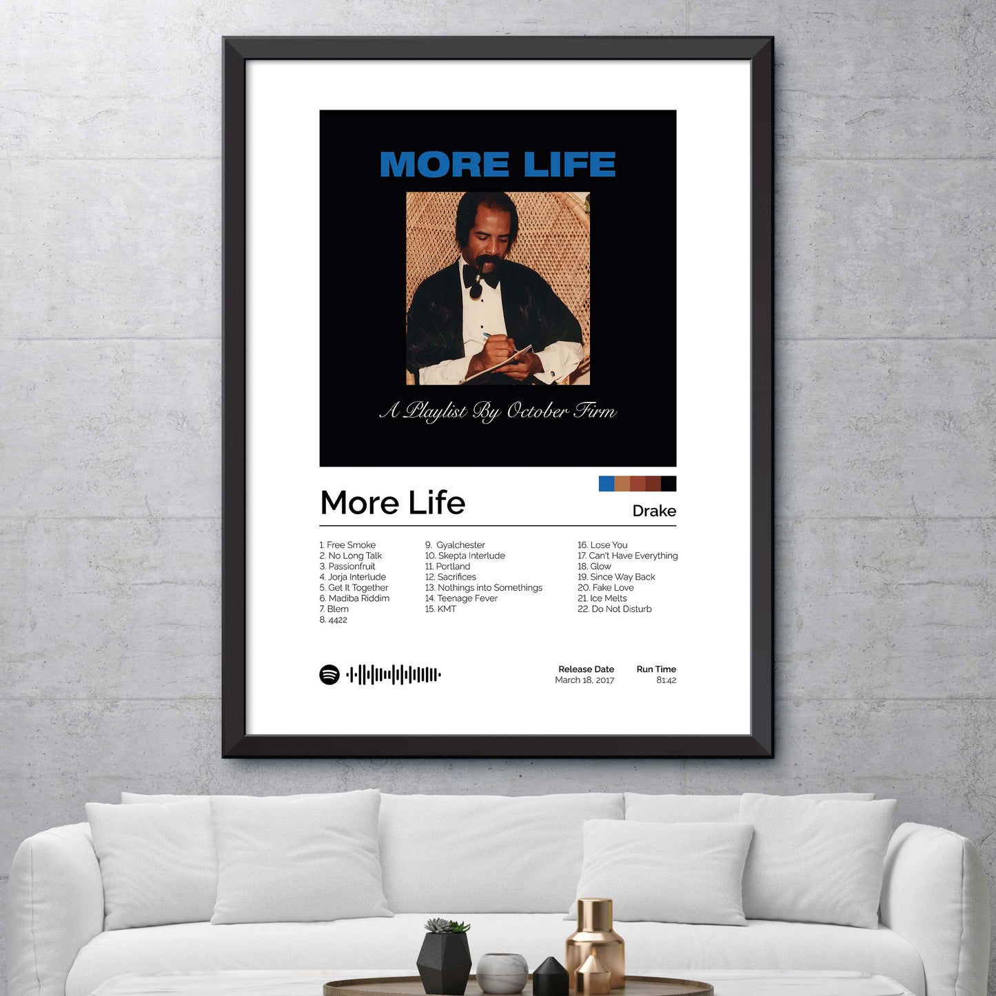 Drake - More Life Album Cover Print