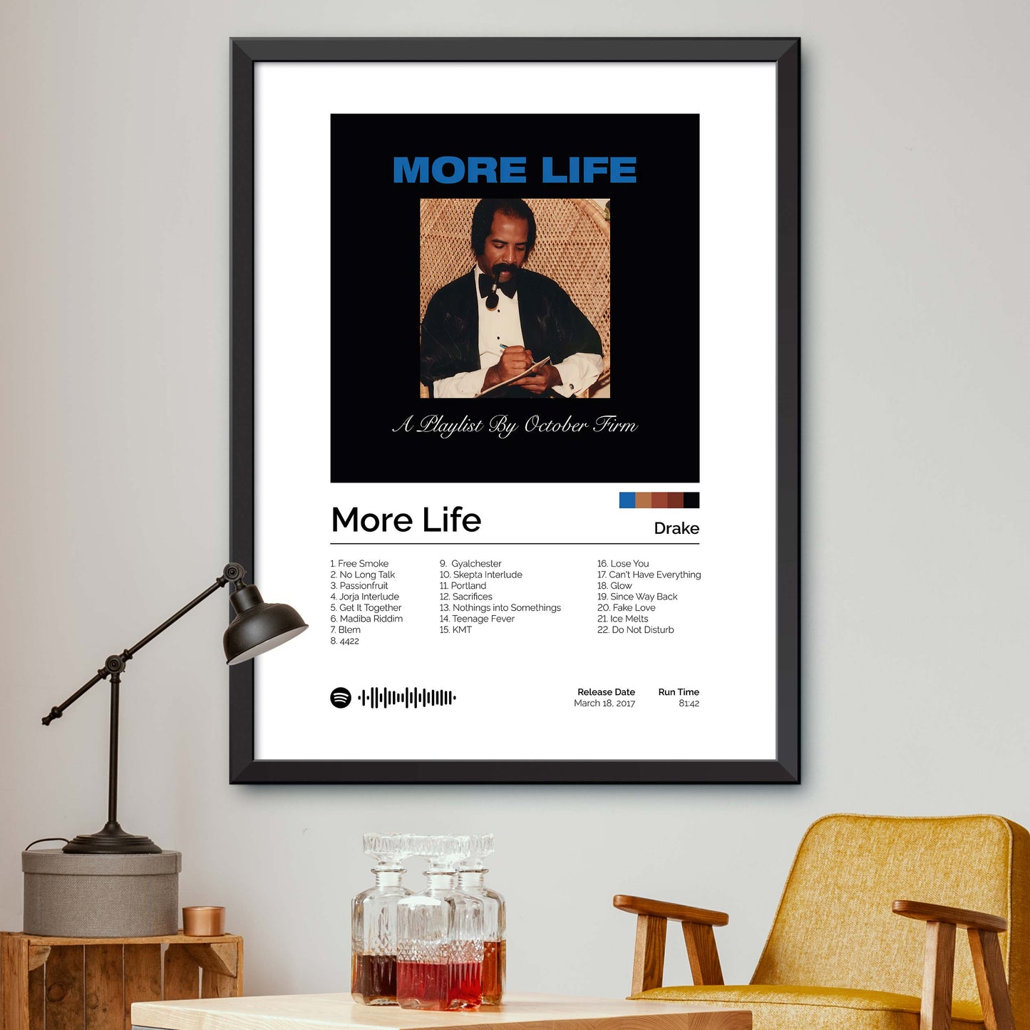 Drake - More Life Album Cover Print