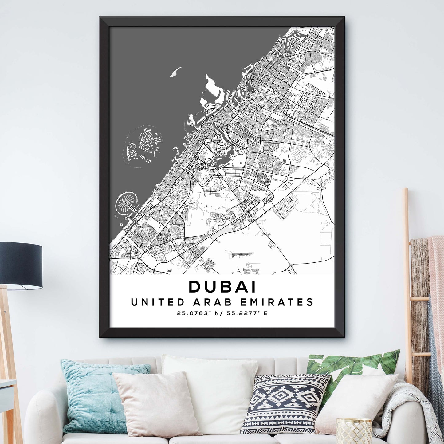 Dubai,United-Arab-Emirates Map Print