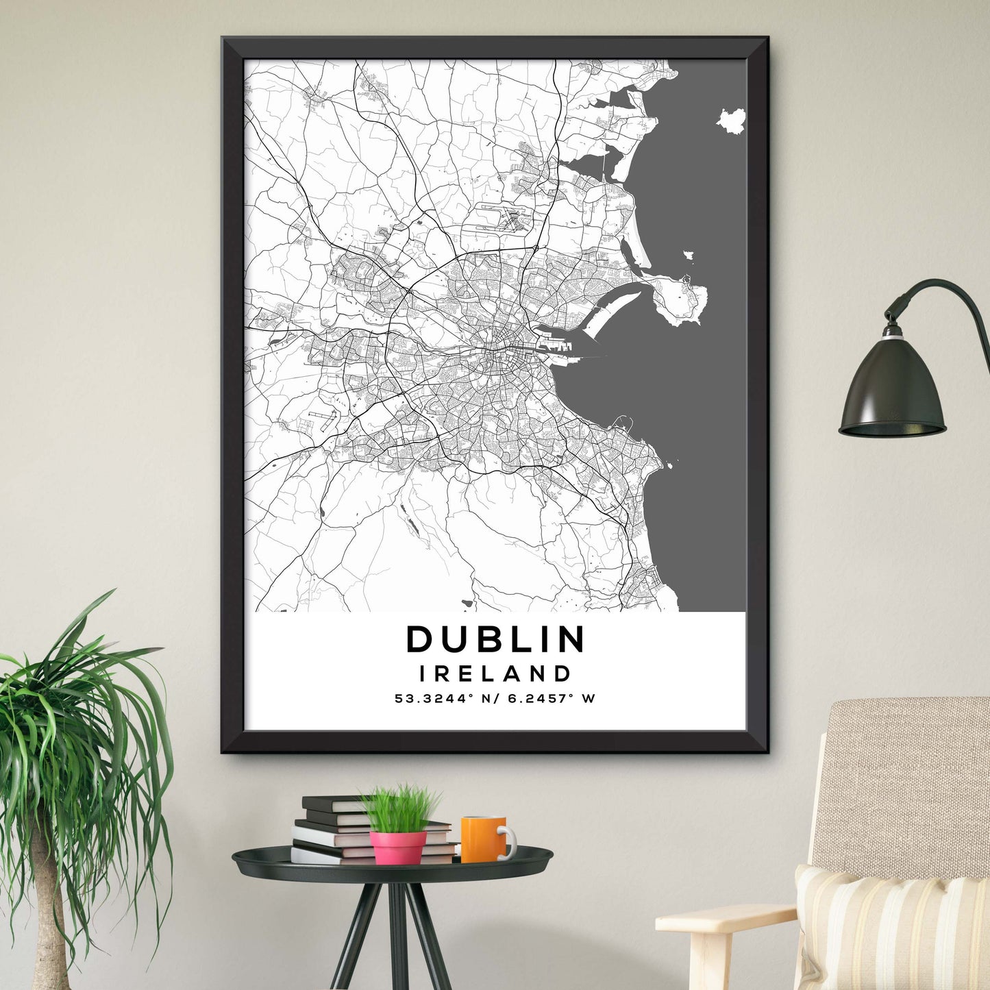 Dublin,Ireland Map Print