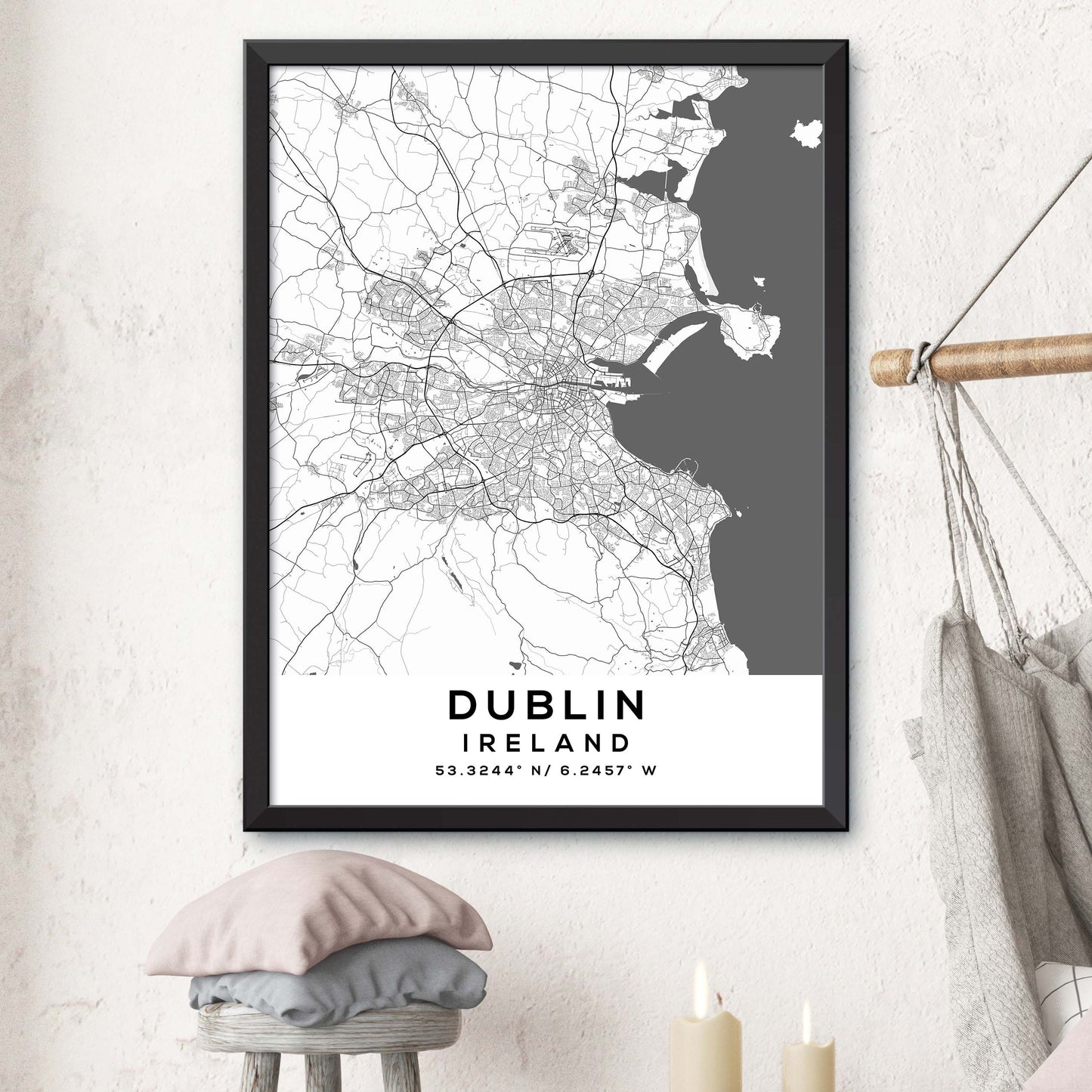 Dublin,Ireland Map Print