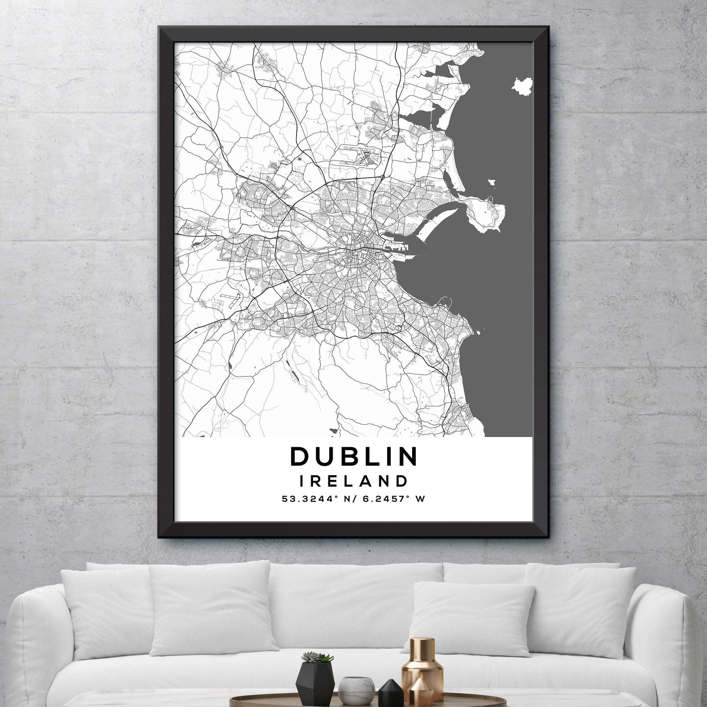 Dublin,Ireland Map Print