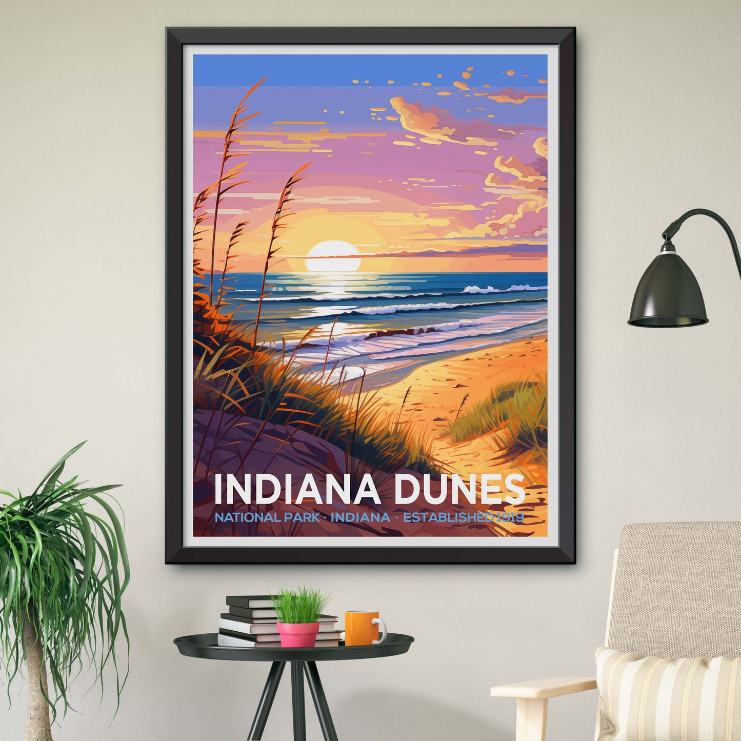 Indiana Dunes Travel Print Wall Art Indiana Dunes Wall