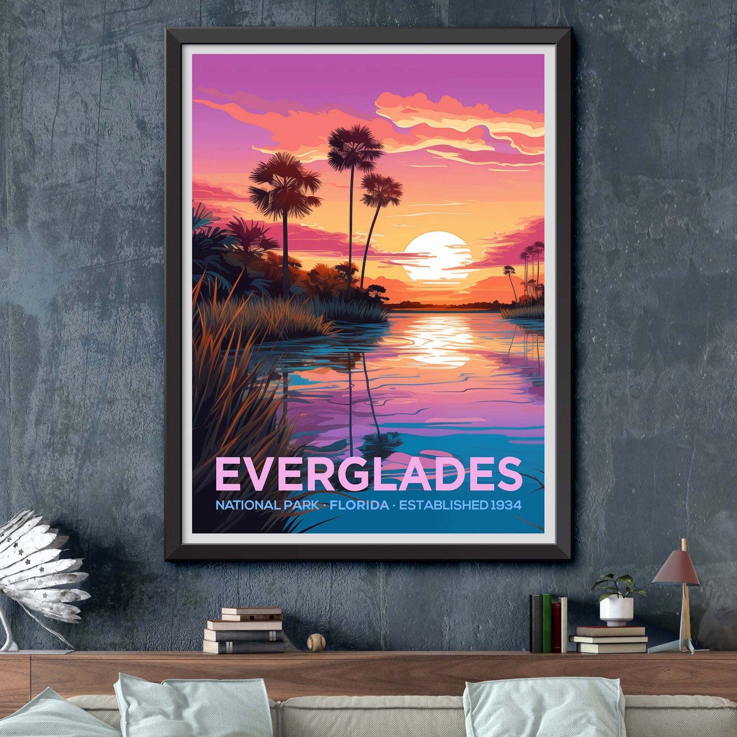 Everglades National Park Travel Wall Art USA Painting Gifts