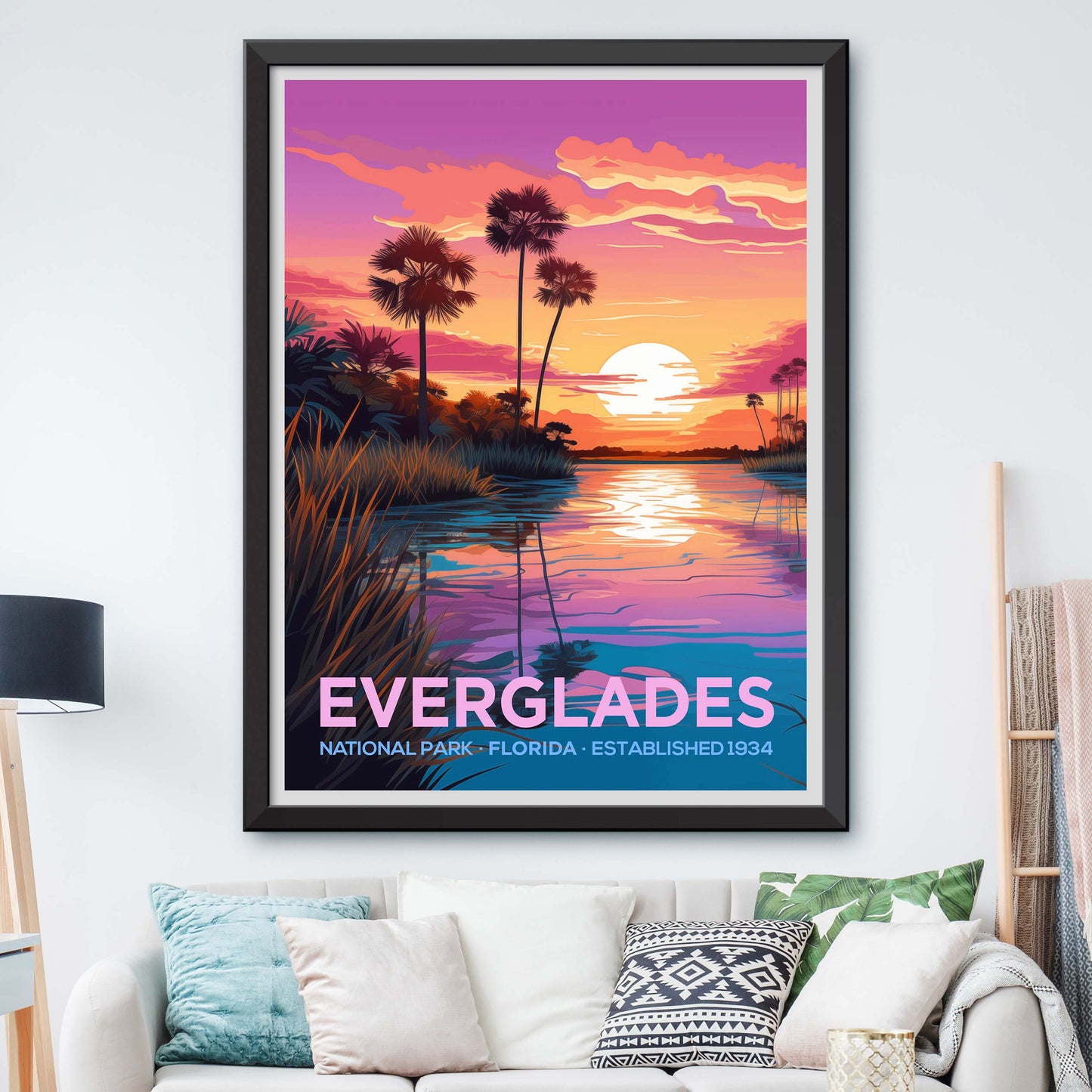 Everglades National Park Travel Wall Art USA Painting Gifts