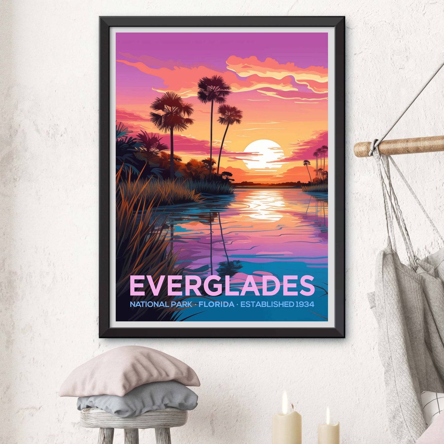 Everglades National Park Travel Wall Art USA Painting Gifts