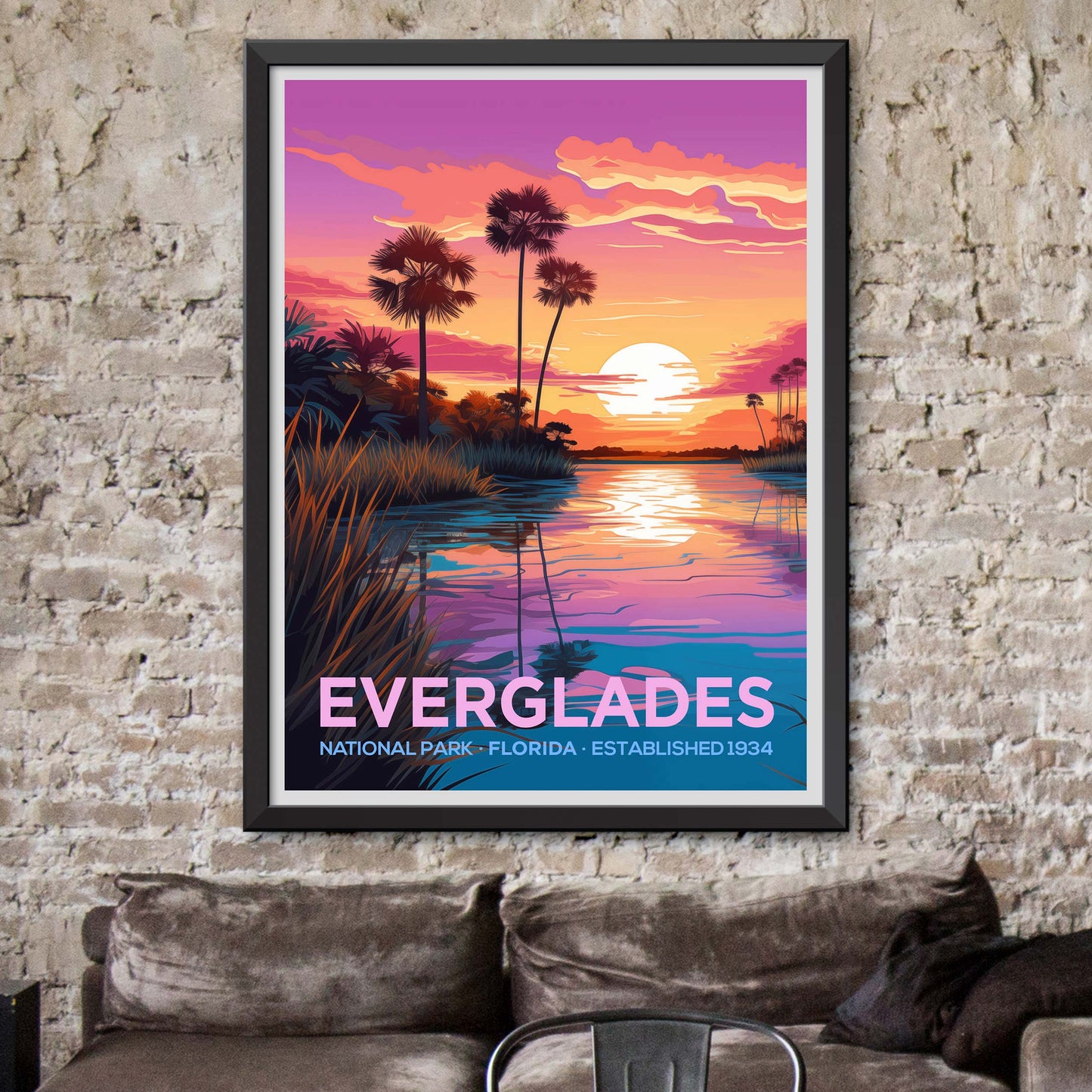 Everglades National Park Travel Wall Art USA Painting Gifts