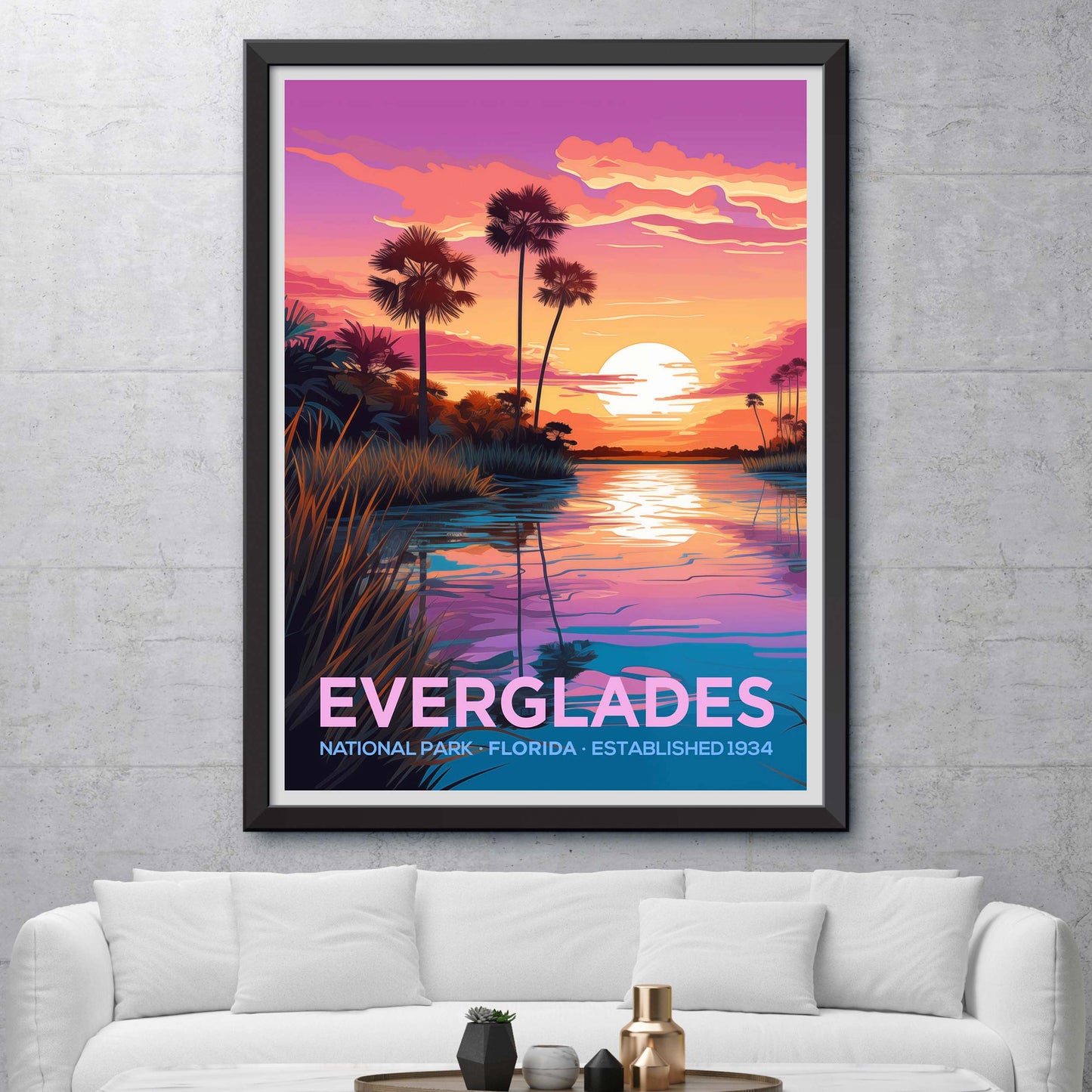 Everglades National Park Travel Wall Art USA Painting Gifts