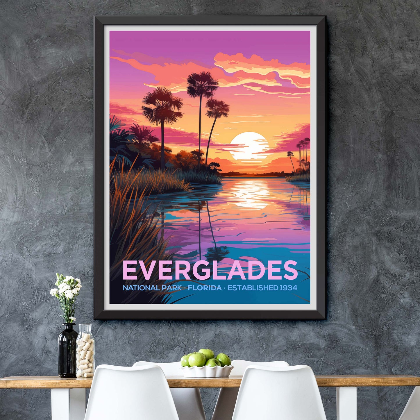 Everglades National Park Travel Wall Art USA Painting Gifts