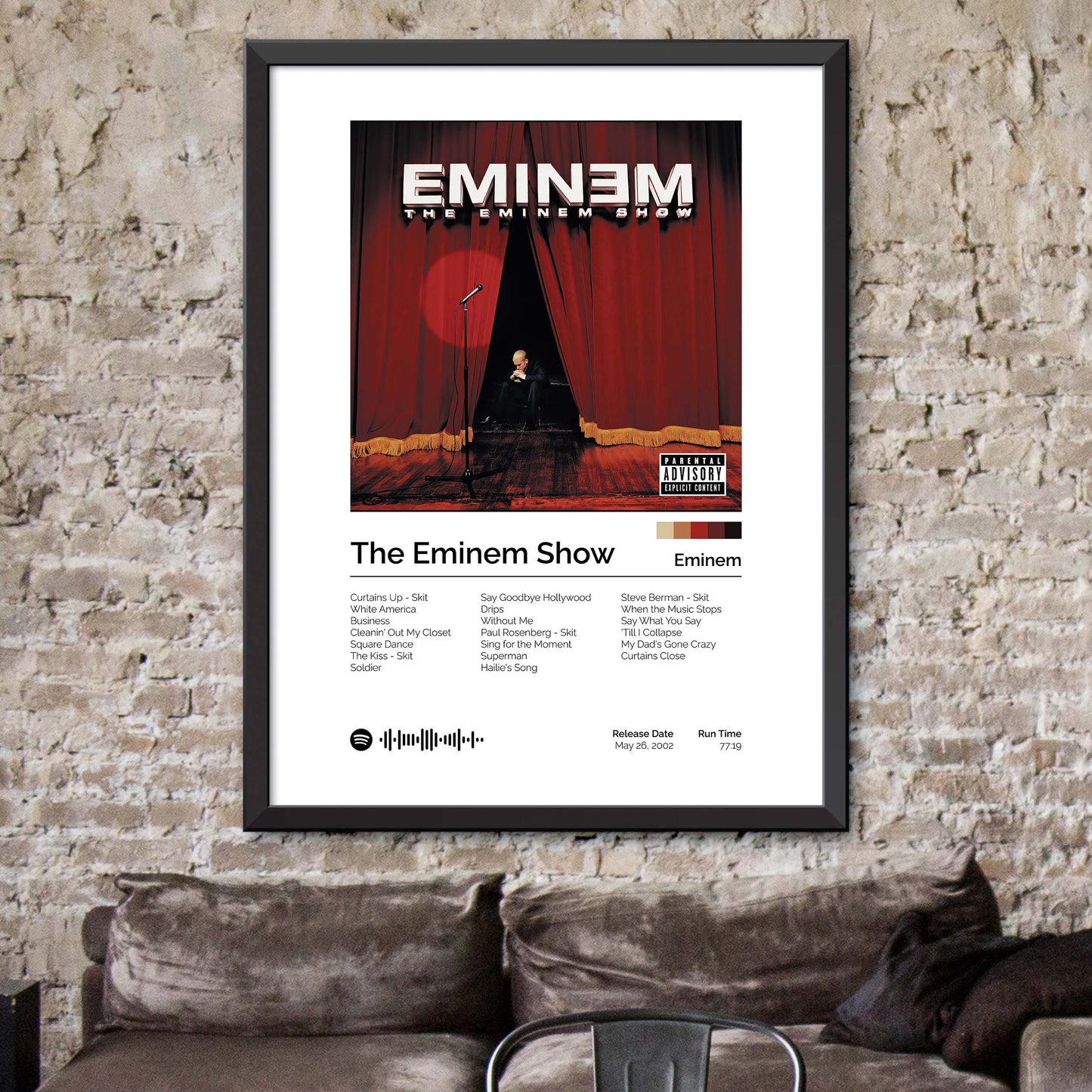 Eminem - The Eminem Show S1 Album Cover Print