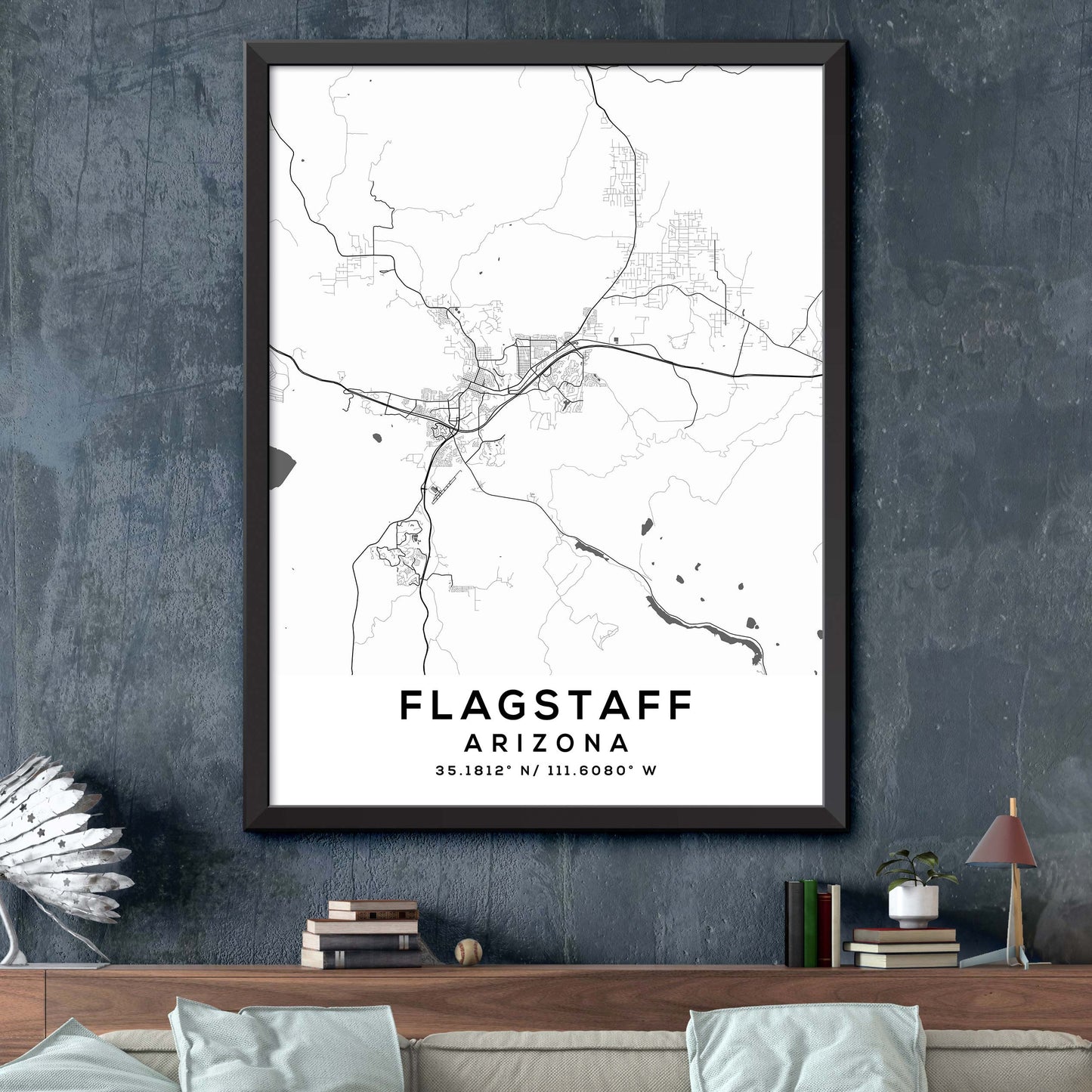 Flagstaff,Arizona Map Print