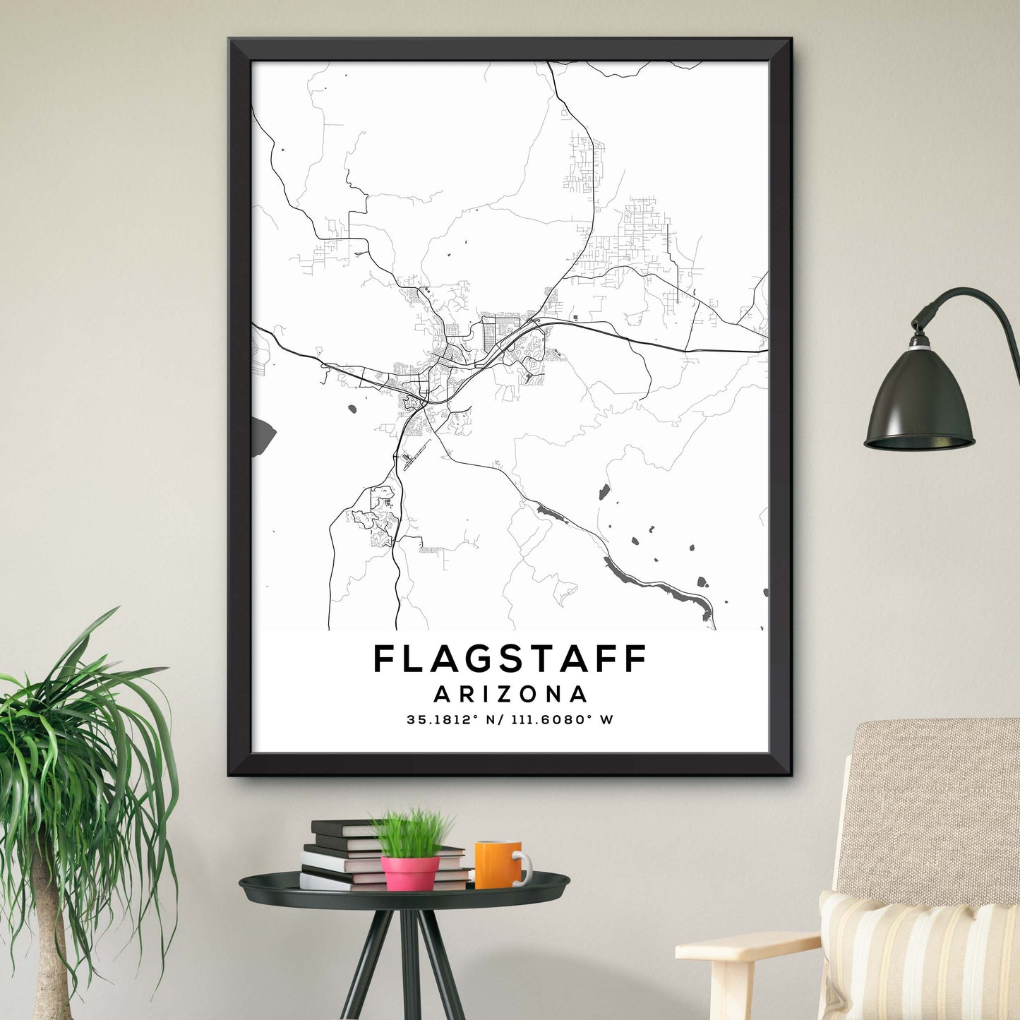 Flagstaff,Arizona Map Print