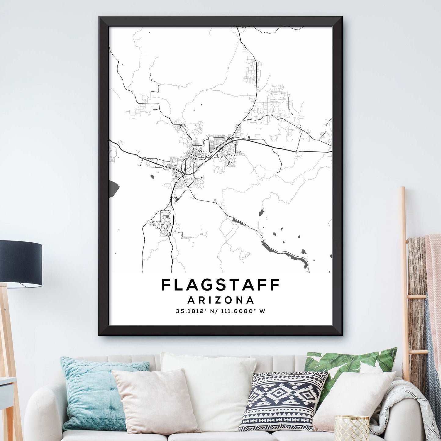 Flagstaff,Arizona Map Print