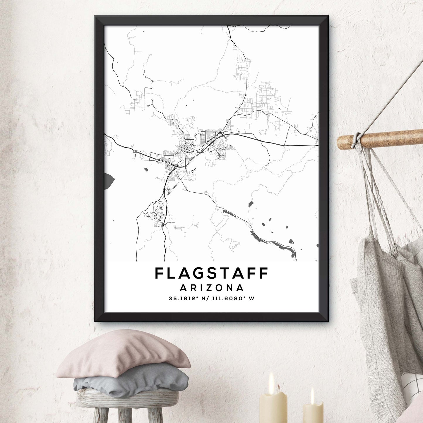 Flagstaff,Arizona Map Print