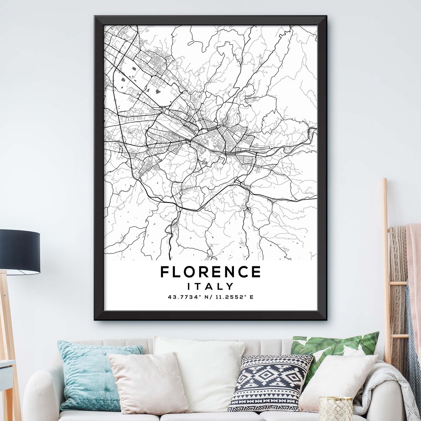 Florence,Italy Map Print