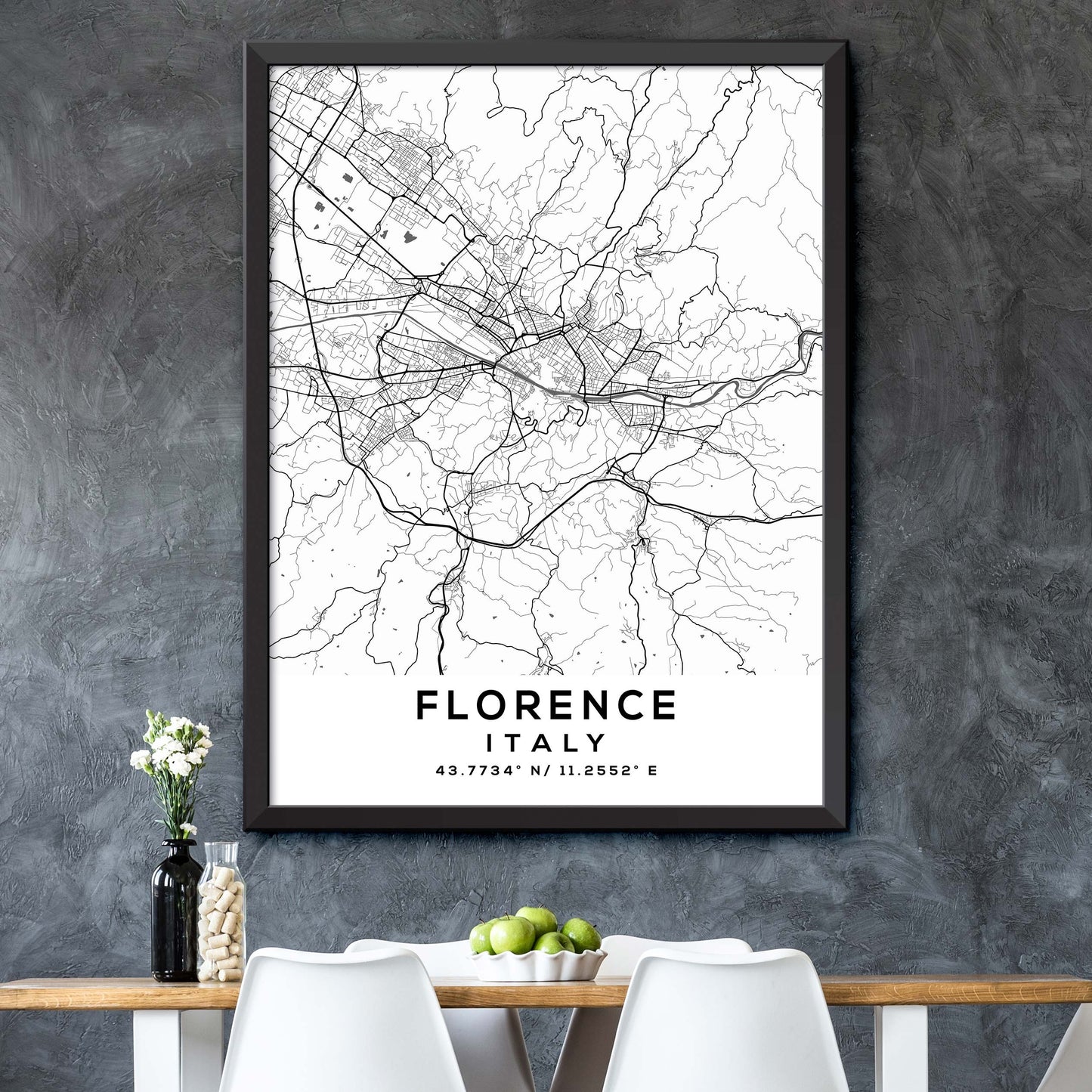 Florence,Italy Map Print