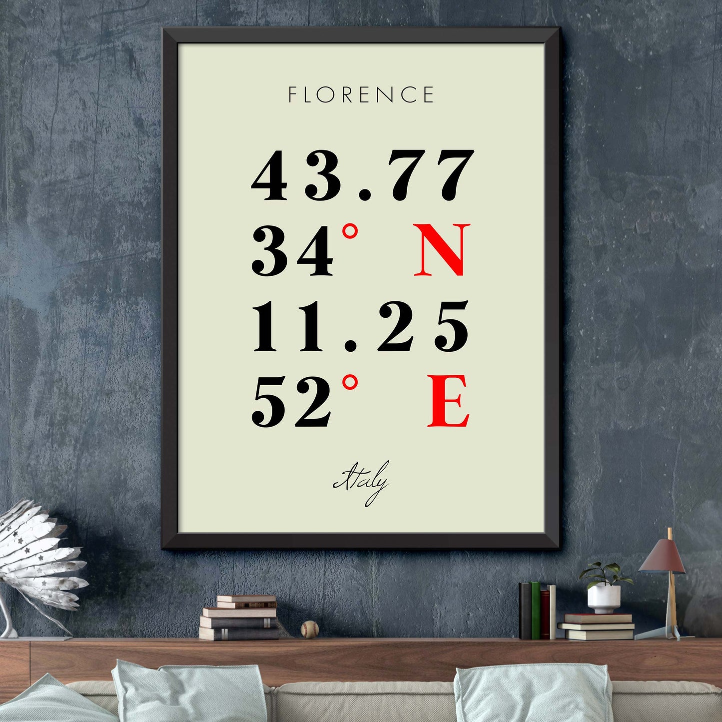 Florence Coordinate Map