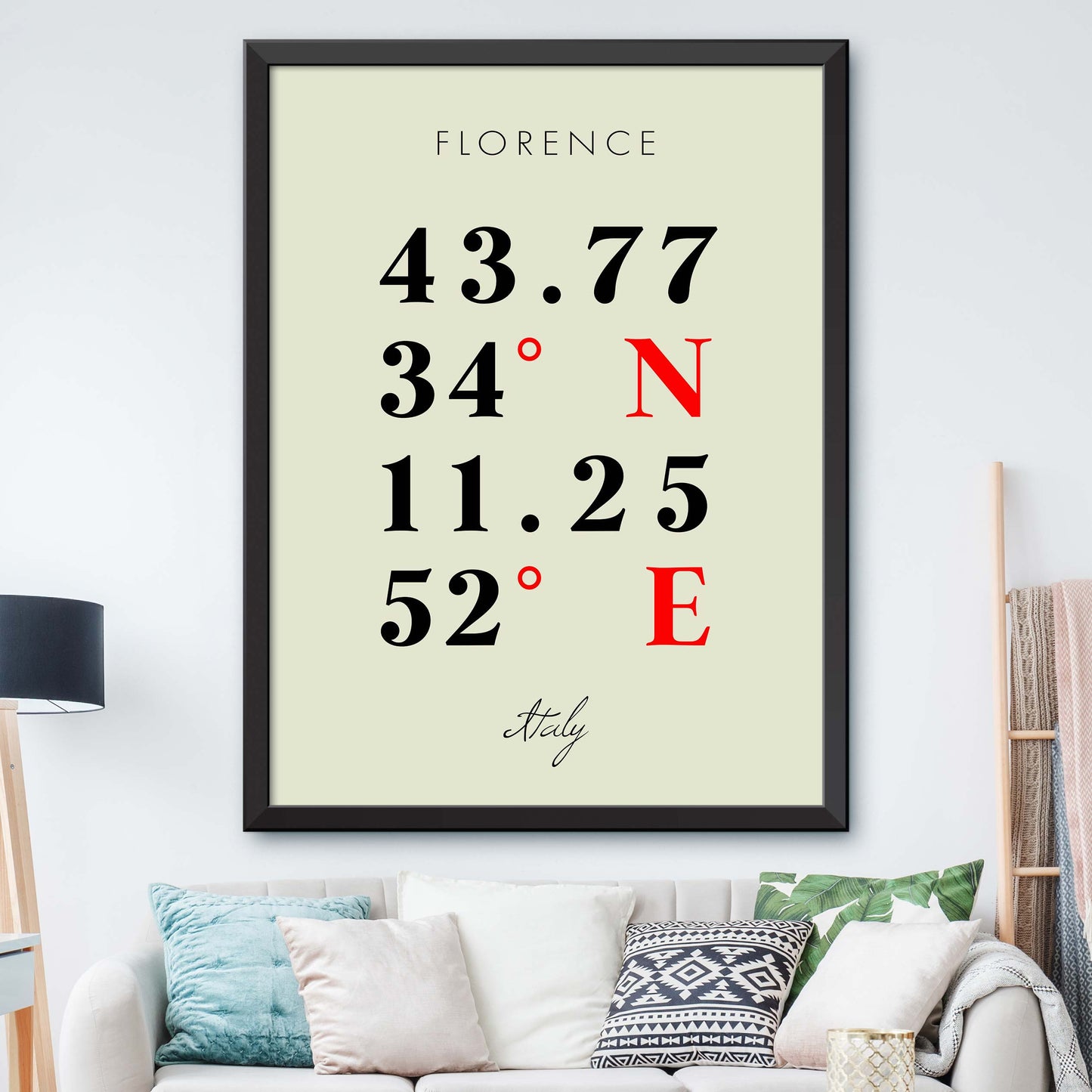 Florence Coordinate Map