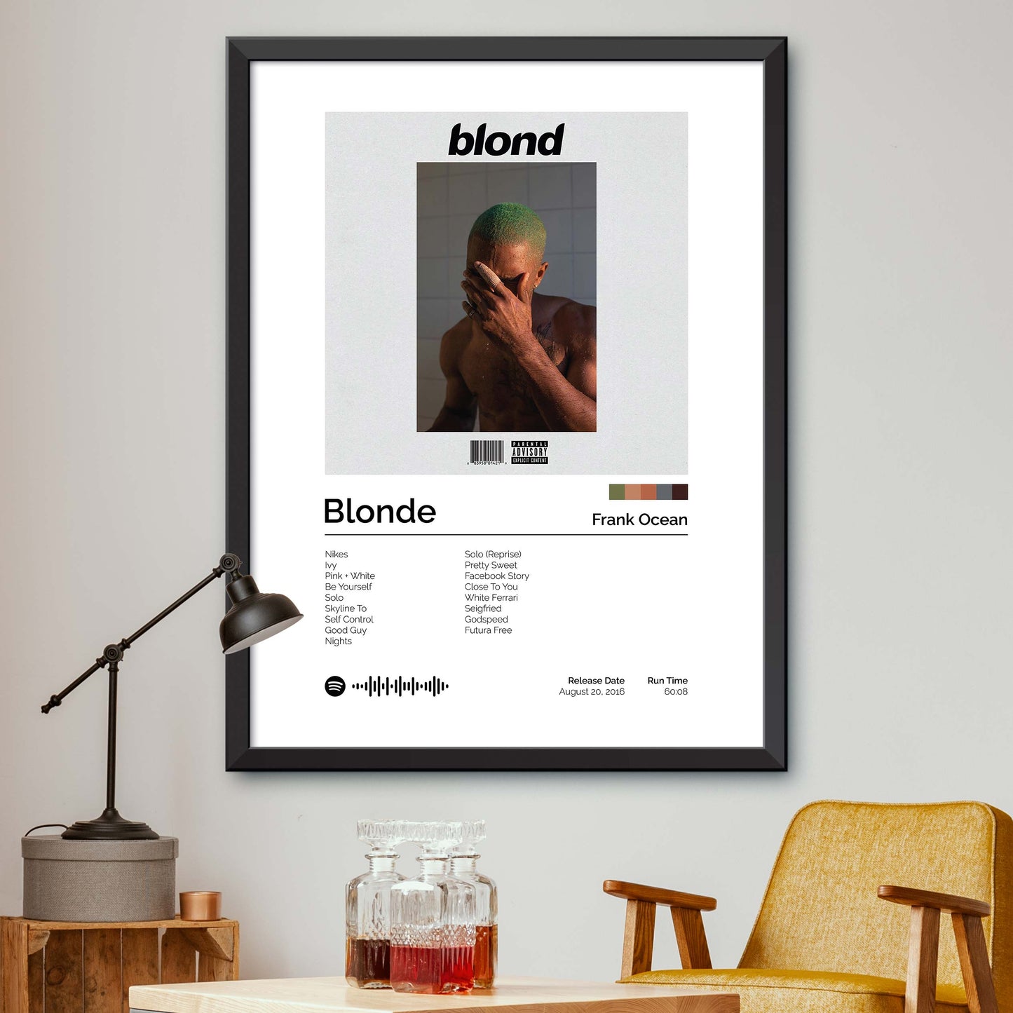 Frank Ocean - Blonde S1 Album Cover Print
