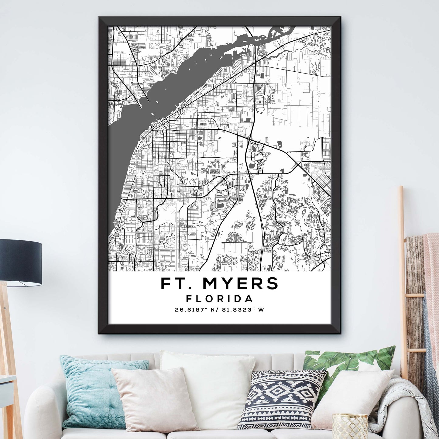 Ft.-Myers,Florida Map Print