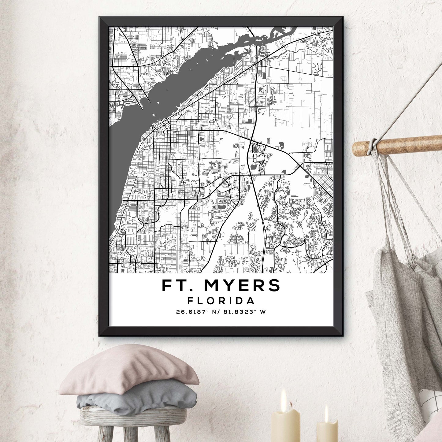 Ft.-Myers,Florida Map Print