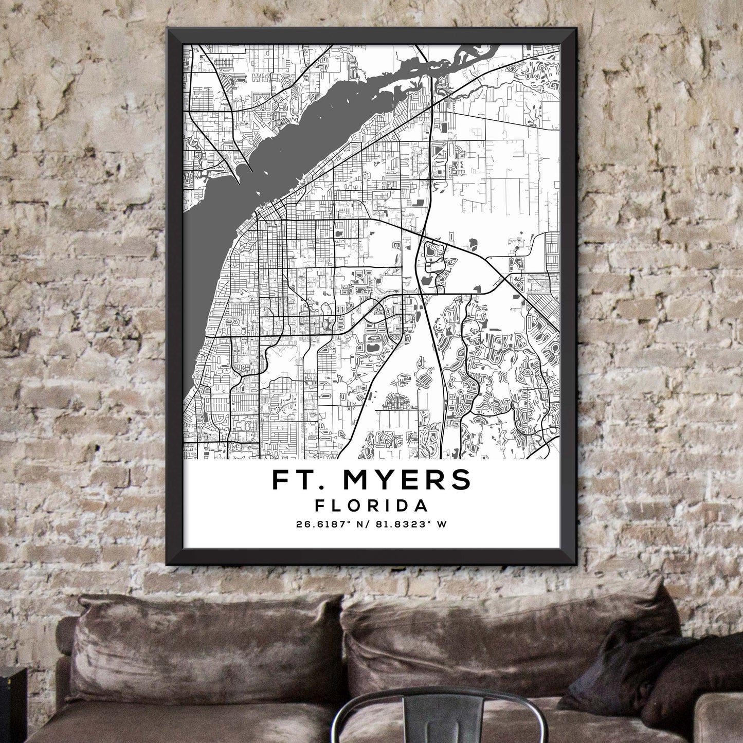 Ft.-Myers,Florida Map Print