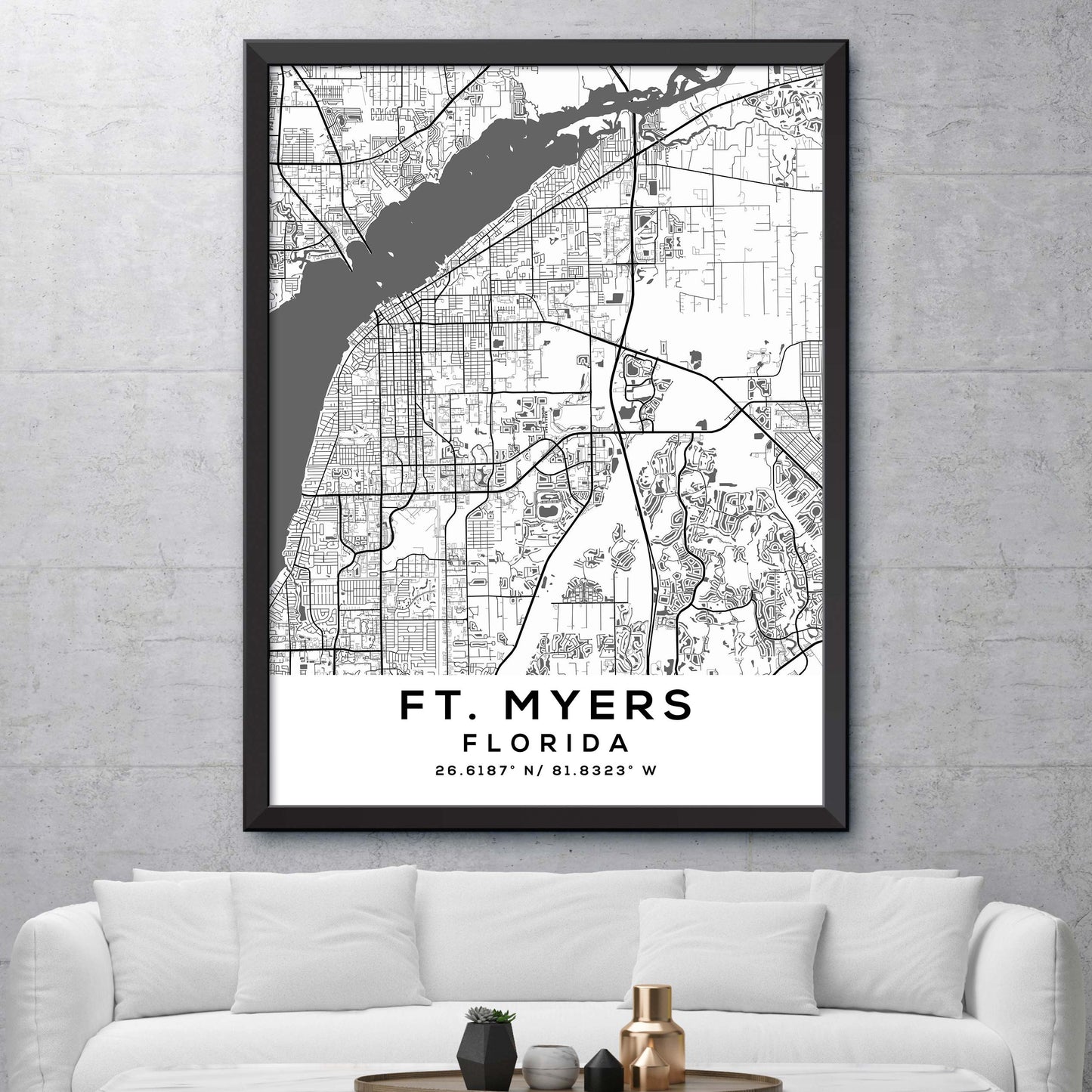 Ft.-Myers,Florida Map Print